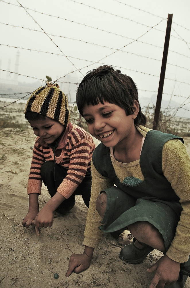 The other side of the Taj Mahal - the marbles