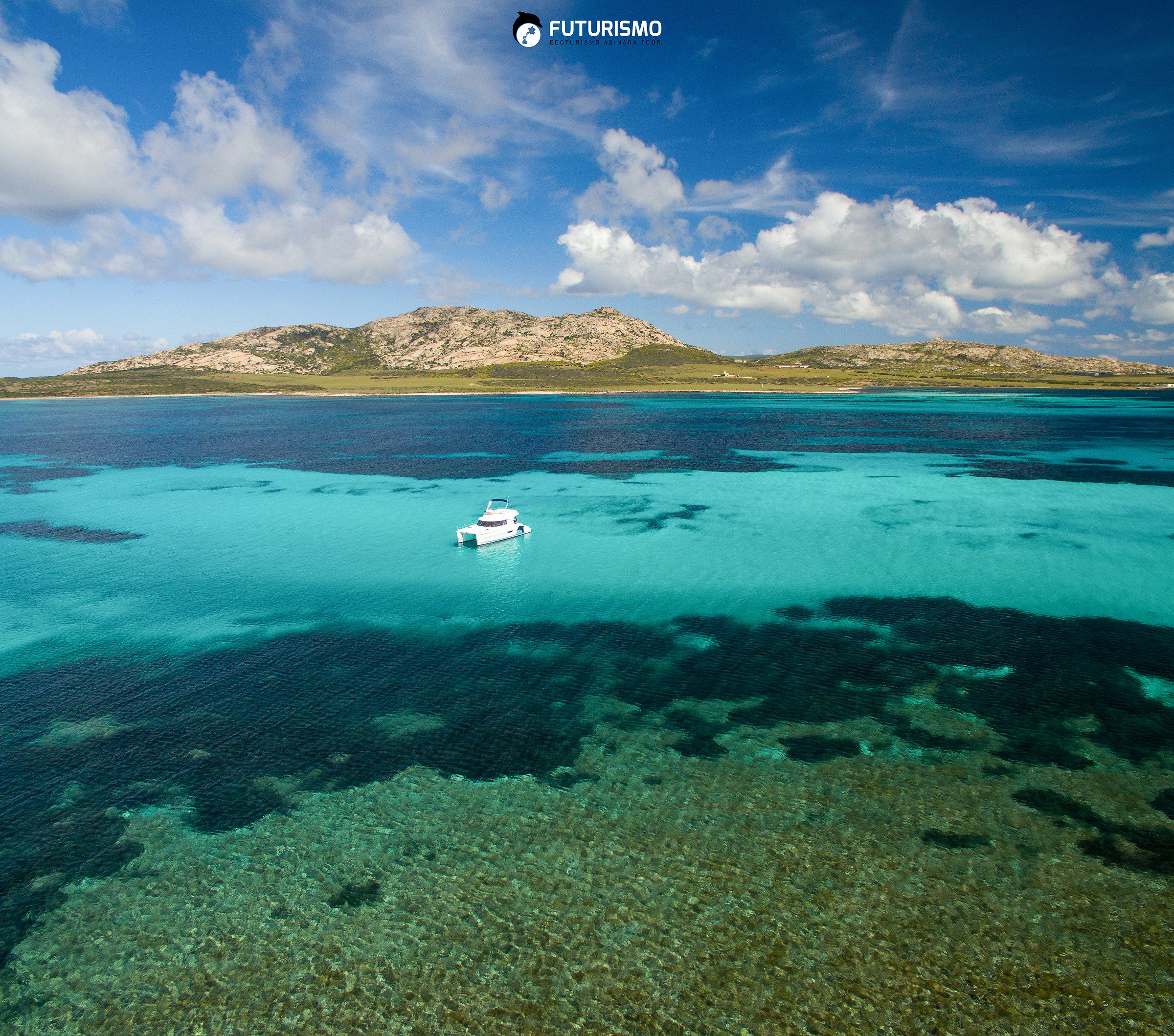 The natural pools between Isola Piana and Asinara