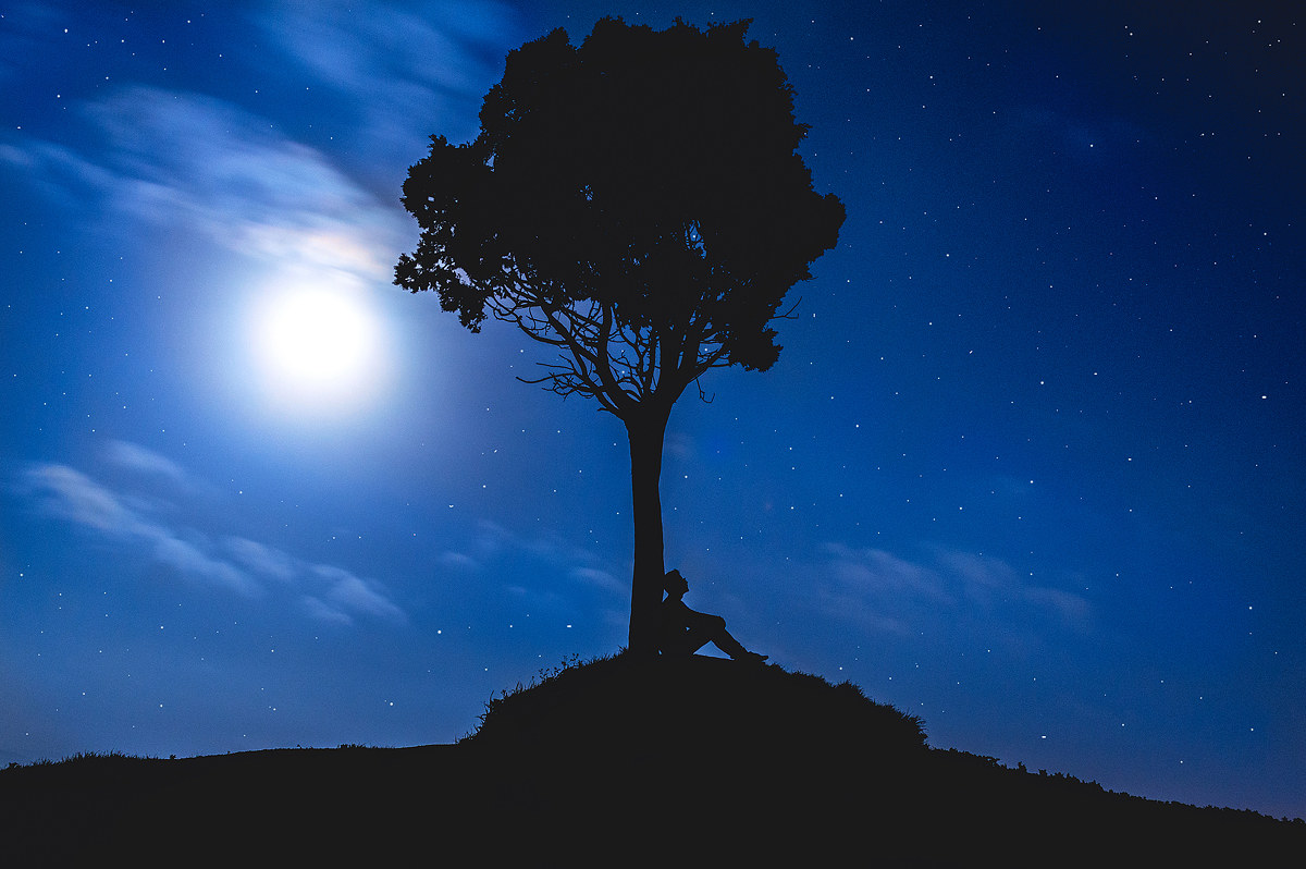 Looking up at the stars