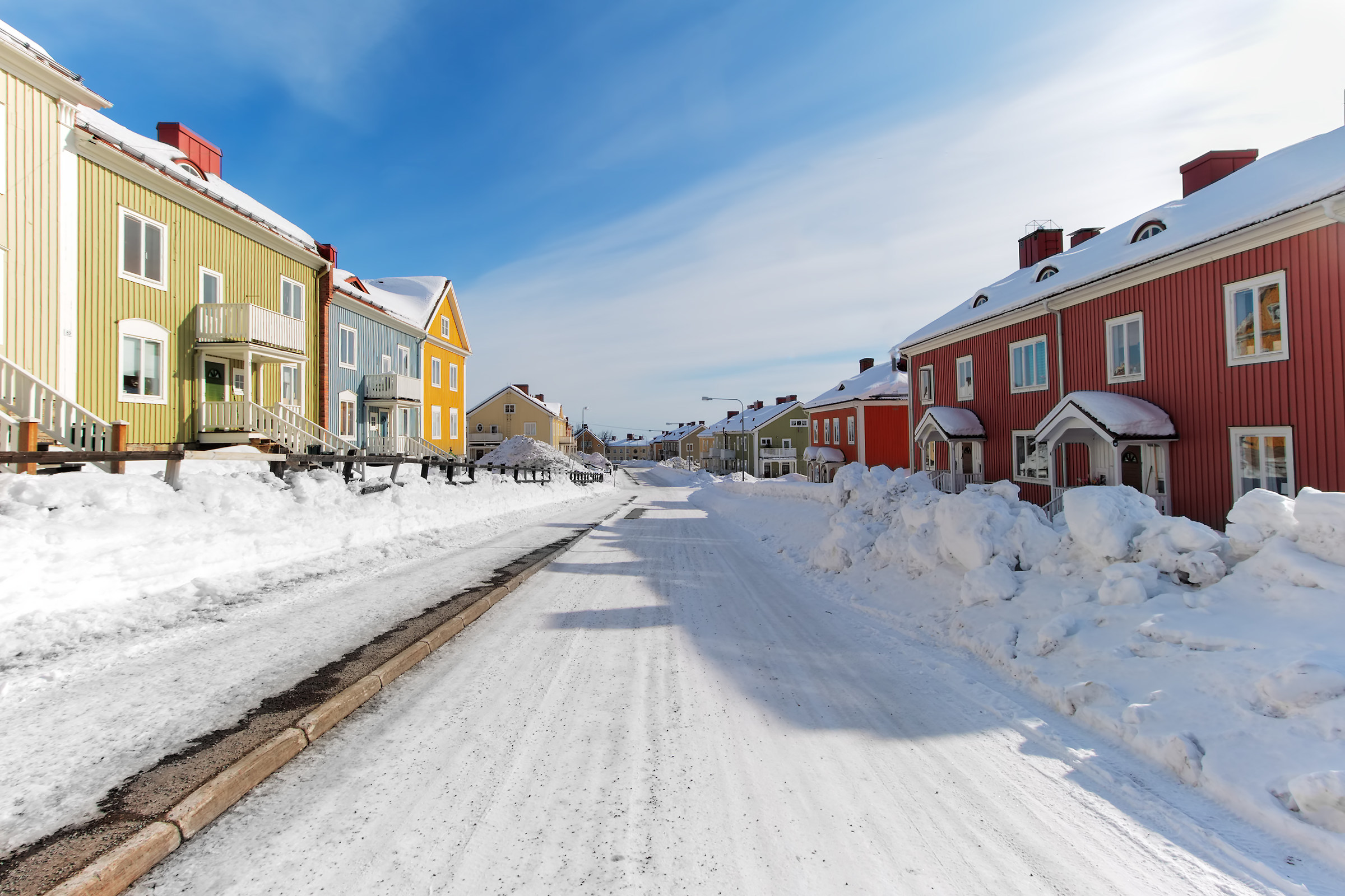 The streets of Kiruna
