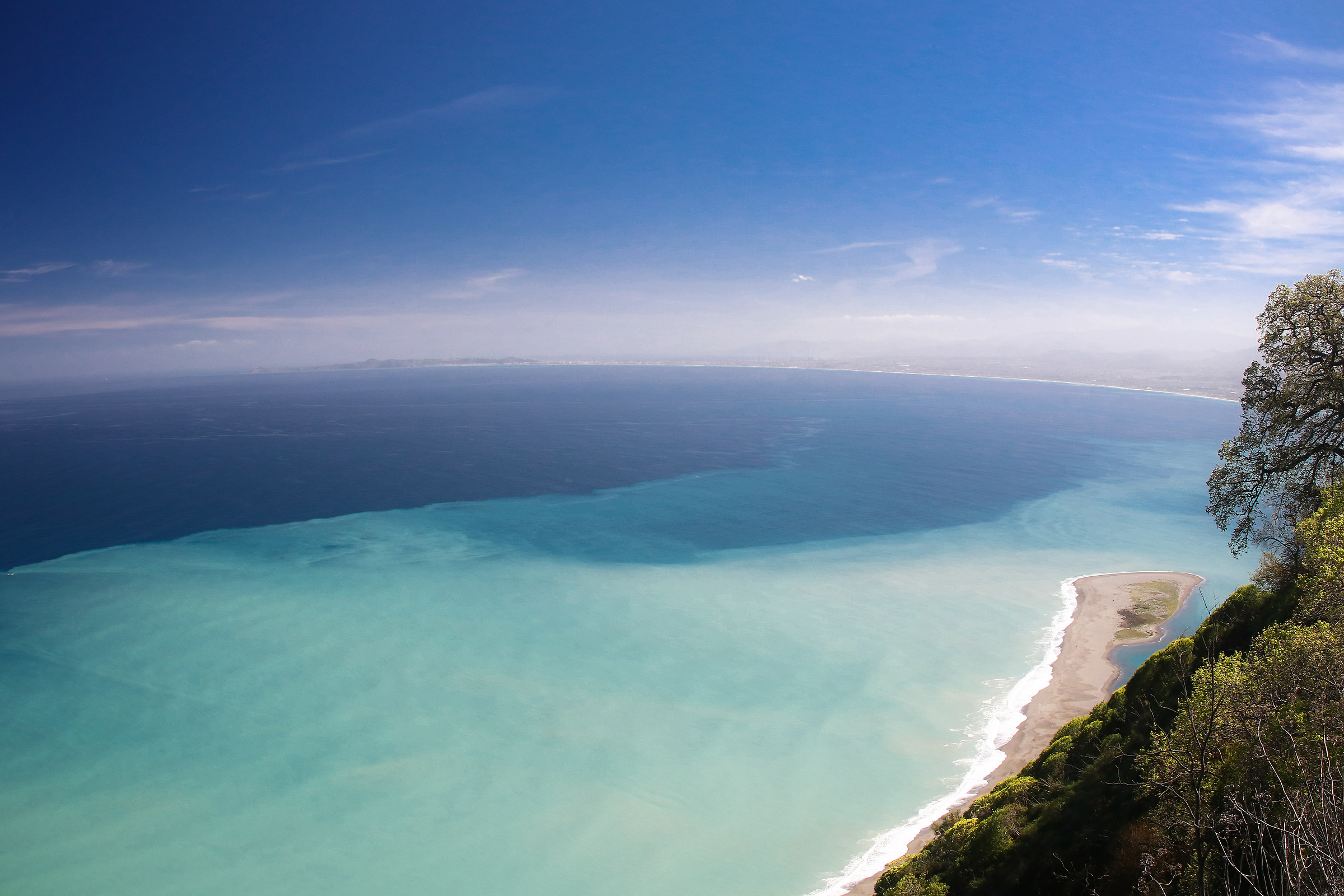 Panorama with adj fish eye from Tindari