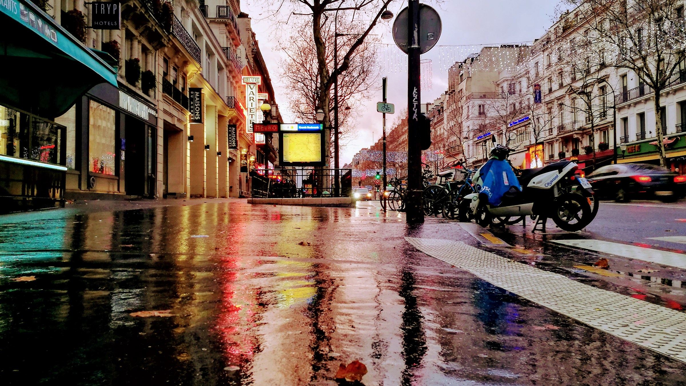 Boulevard Montmartre a colori