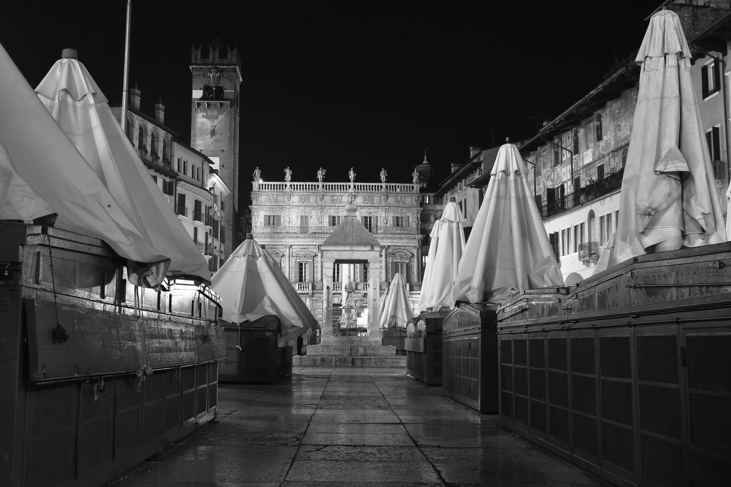 Umbrellas in procession