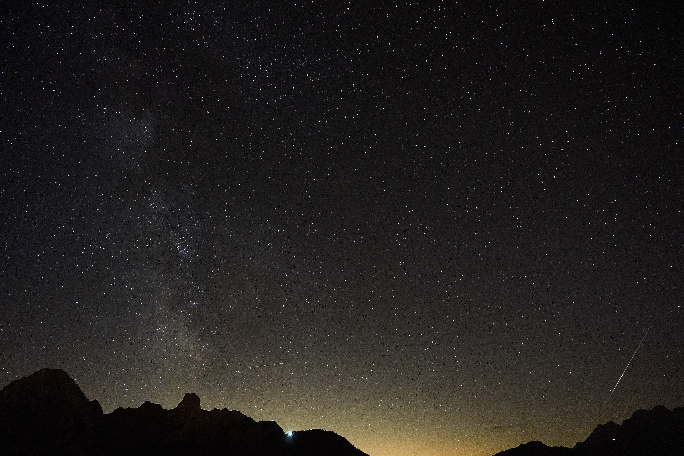 Night of stars on the Cadore from Danta