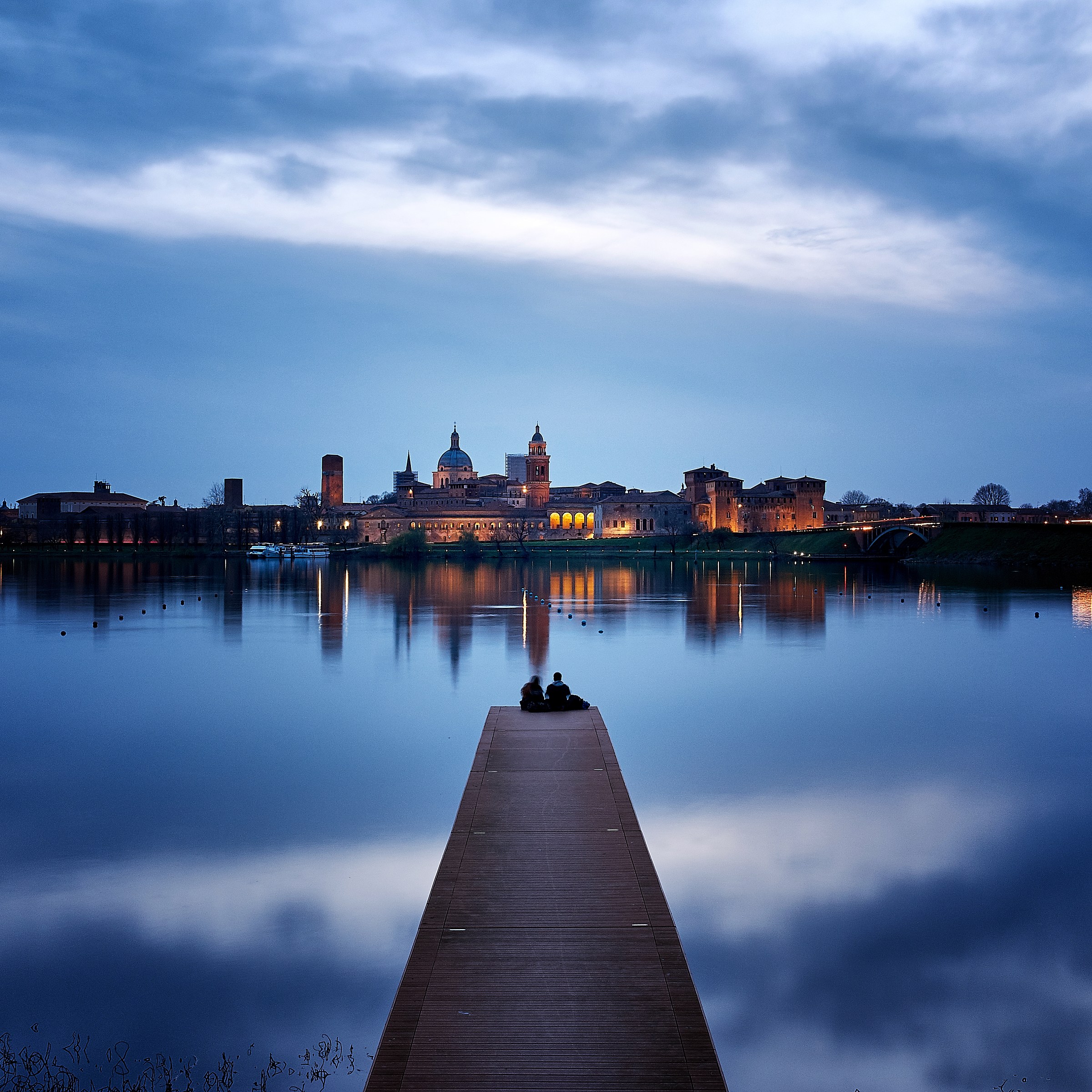 Mantua at sunset
