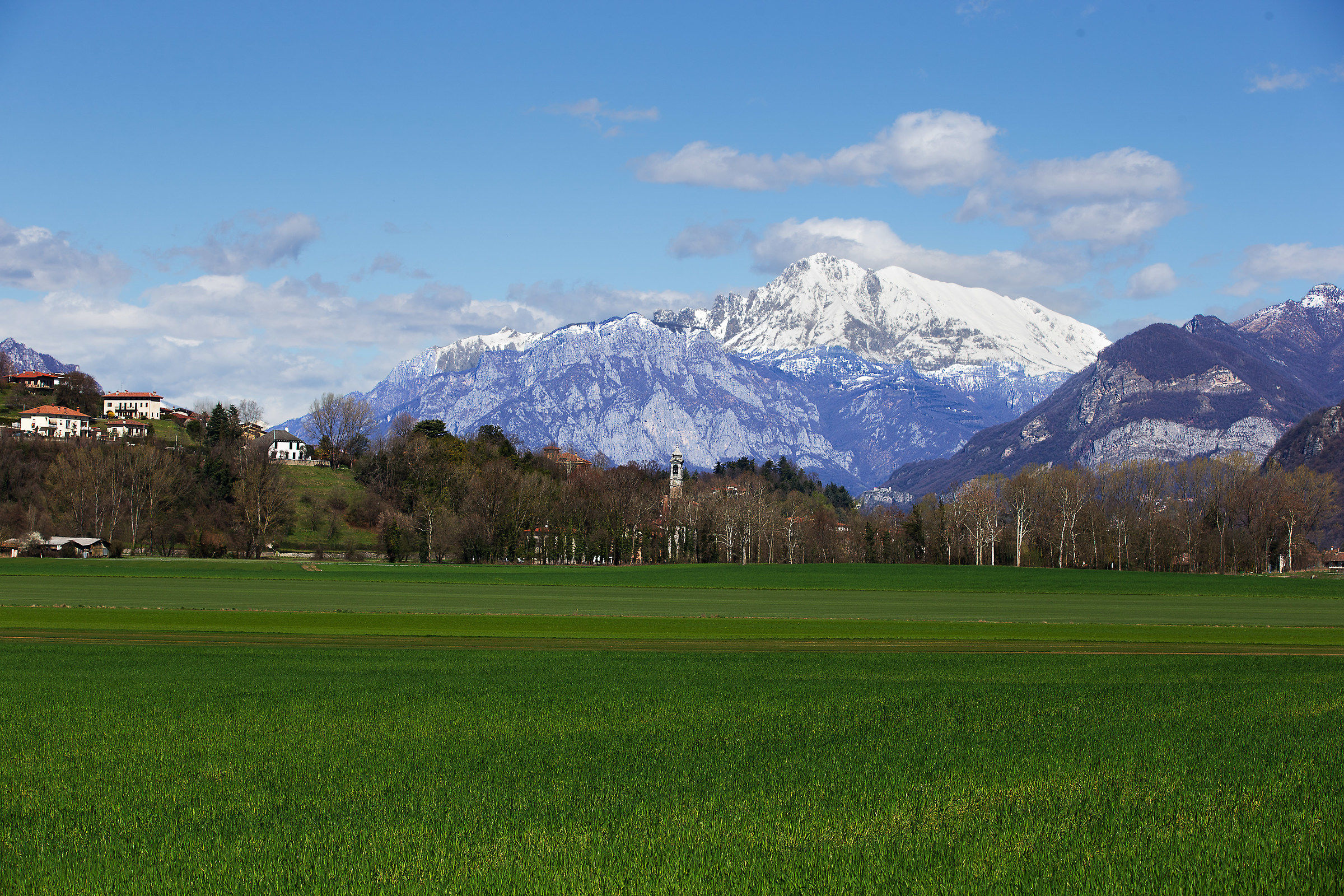 View of Resegone from Alberone (Villa d'Adda)