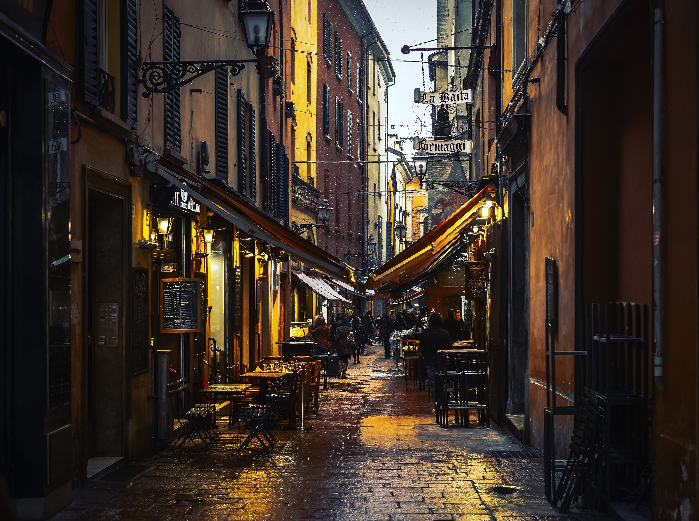 The streets of downtown