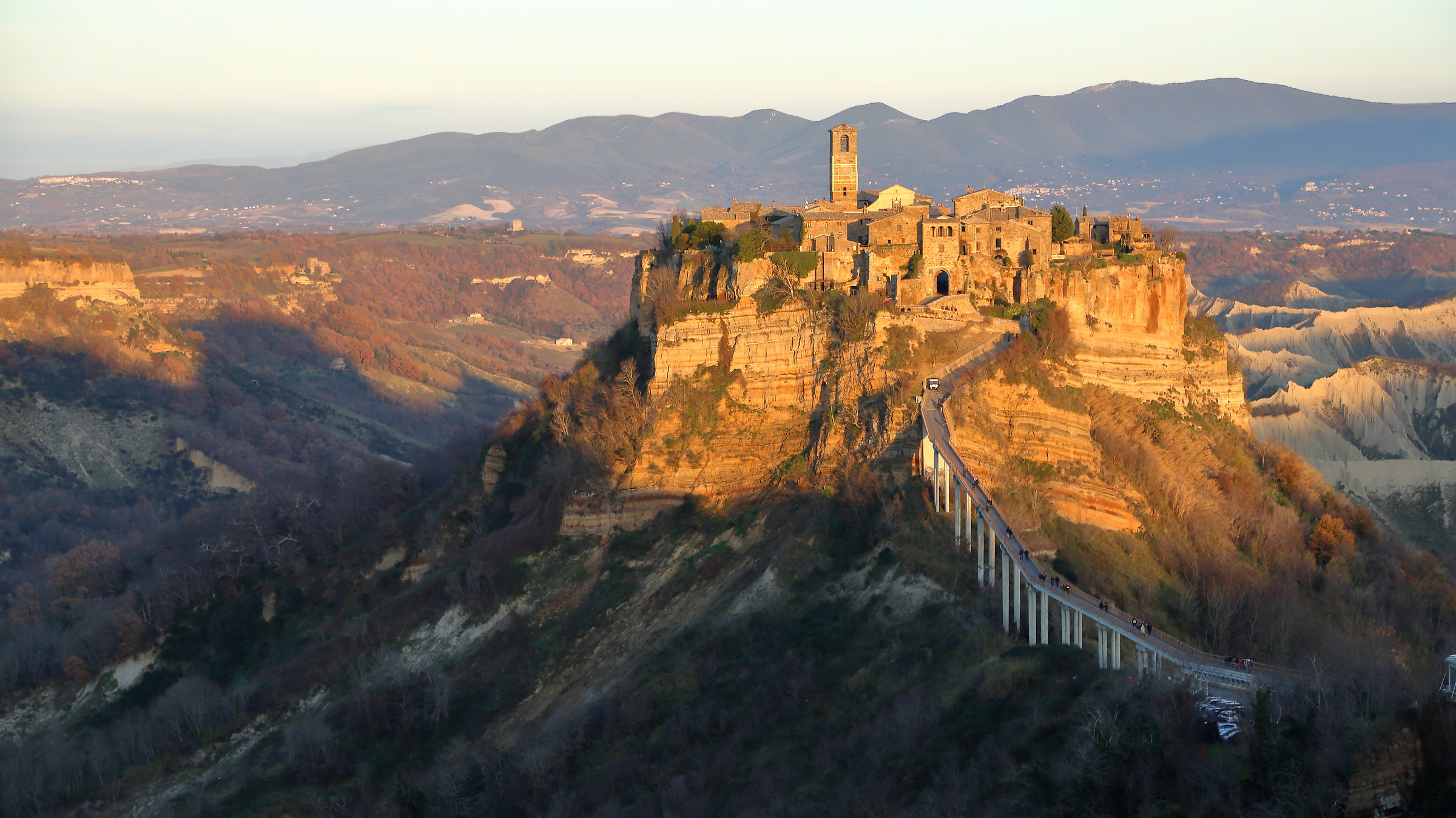 Sunset on Civita