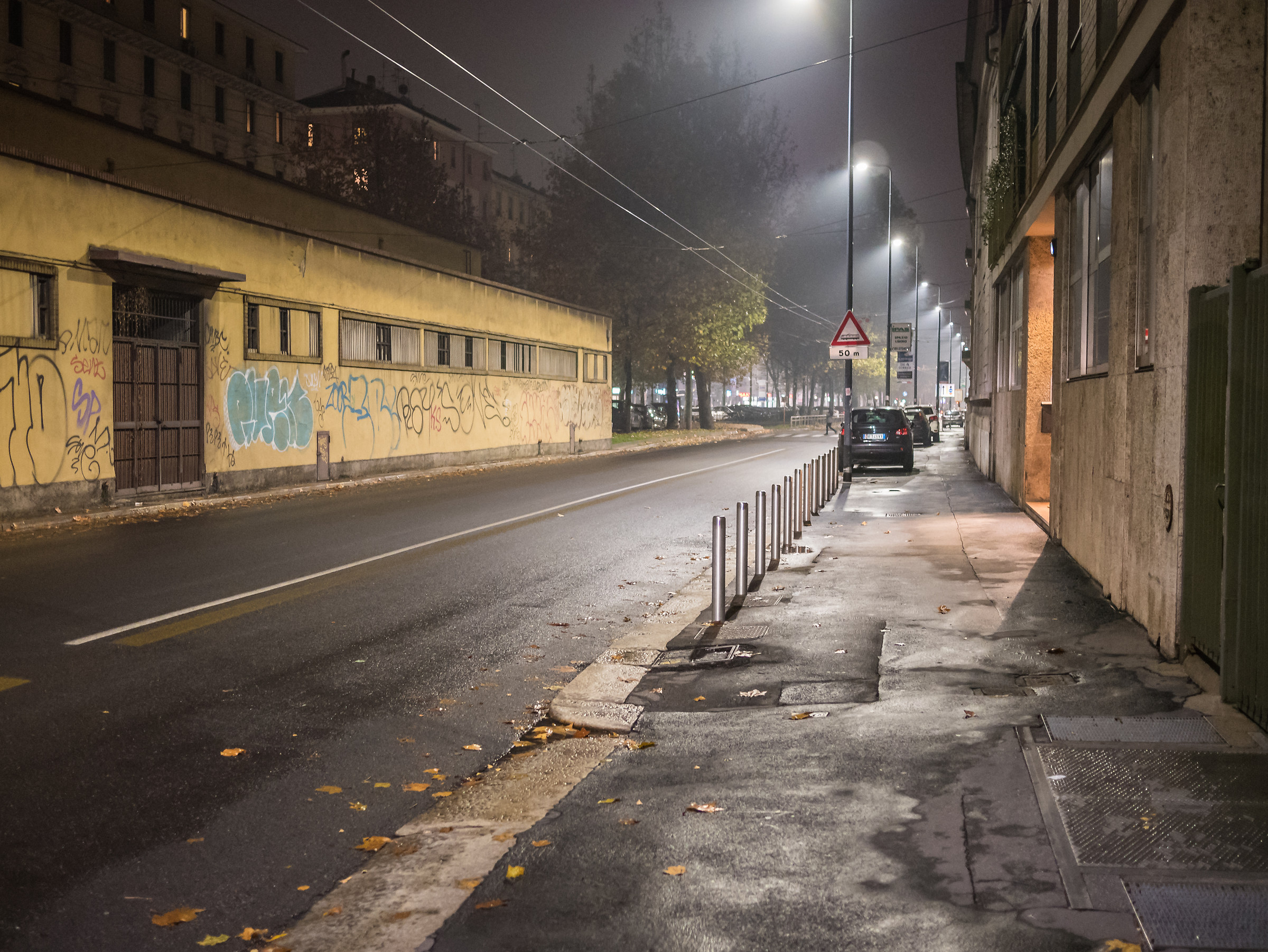 Milan winter evening