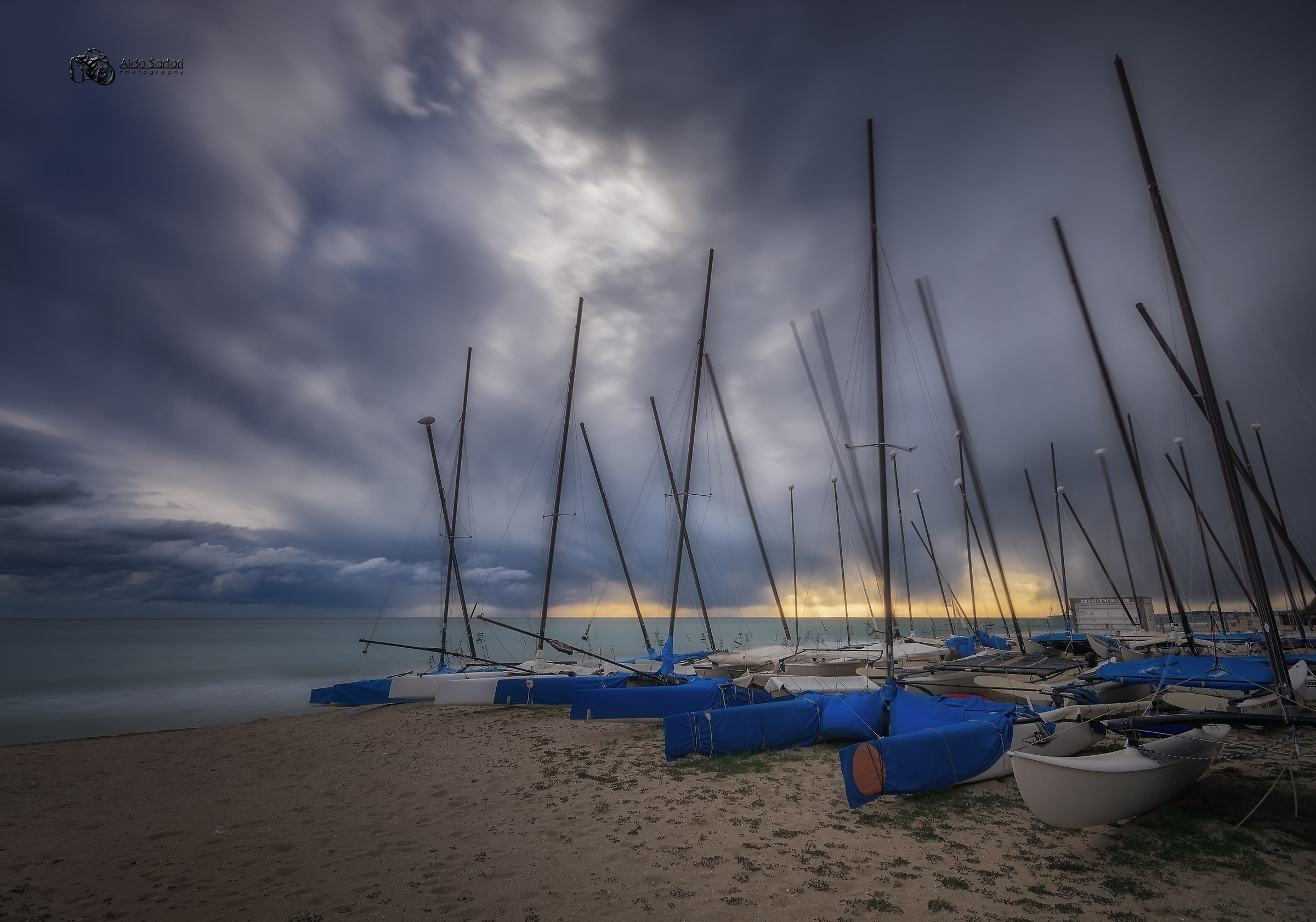 Barche in attesa del temporale