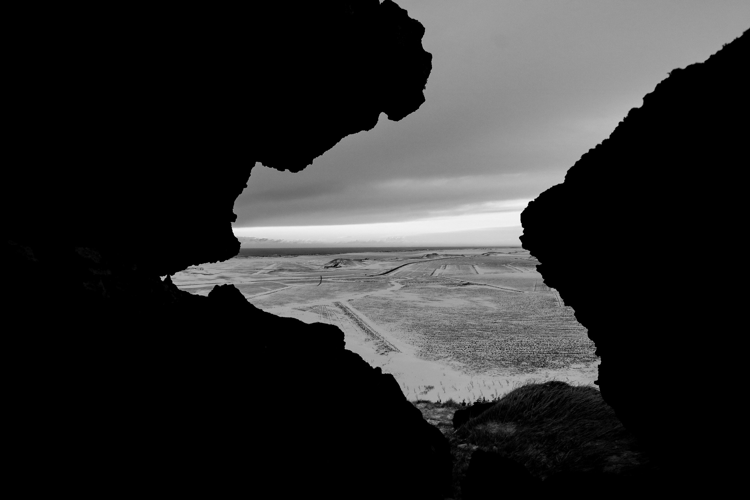 Ritaglio di un tramonto islandese