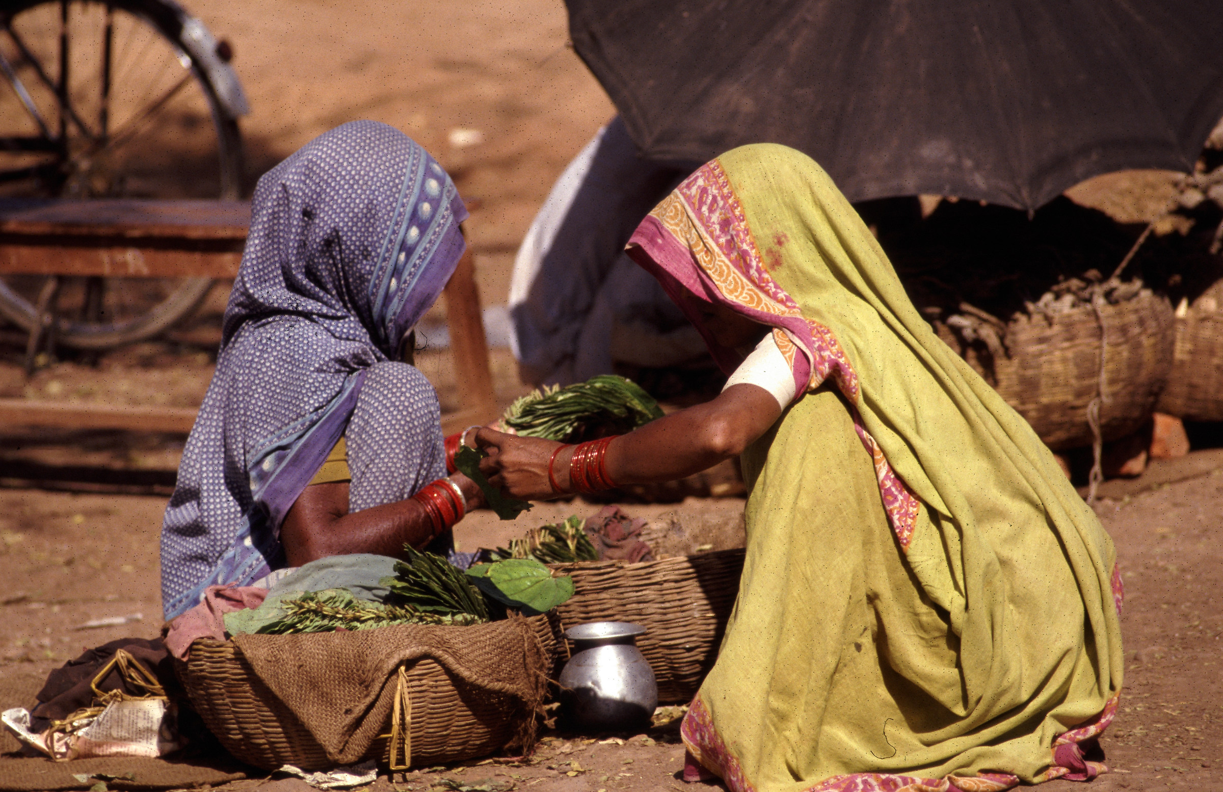 Street market in India