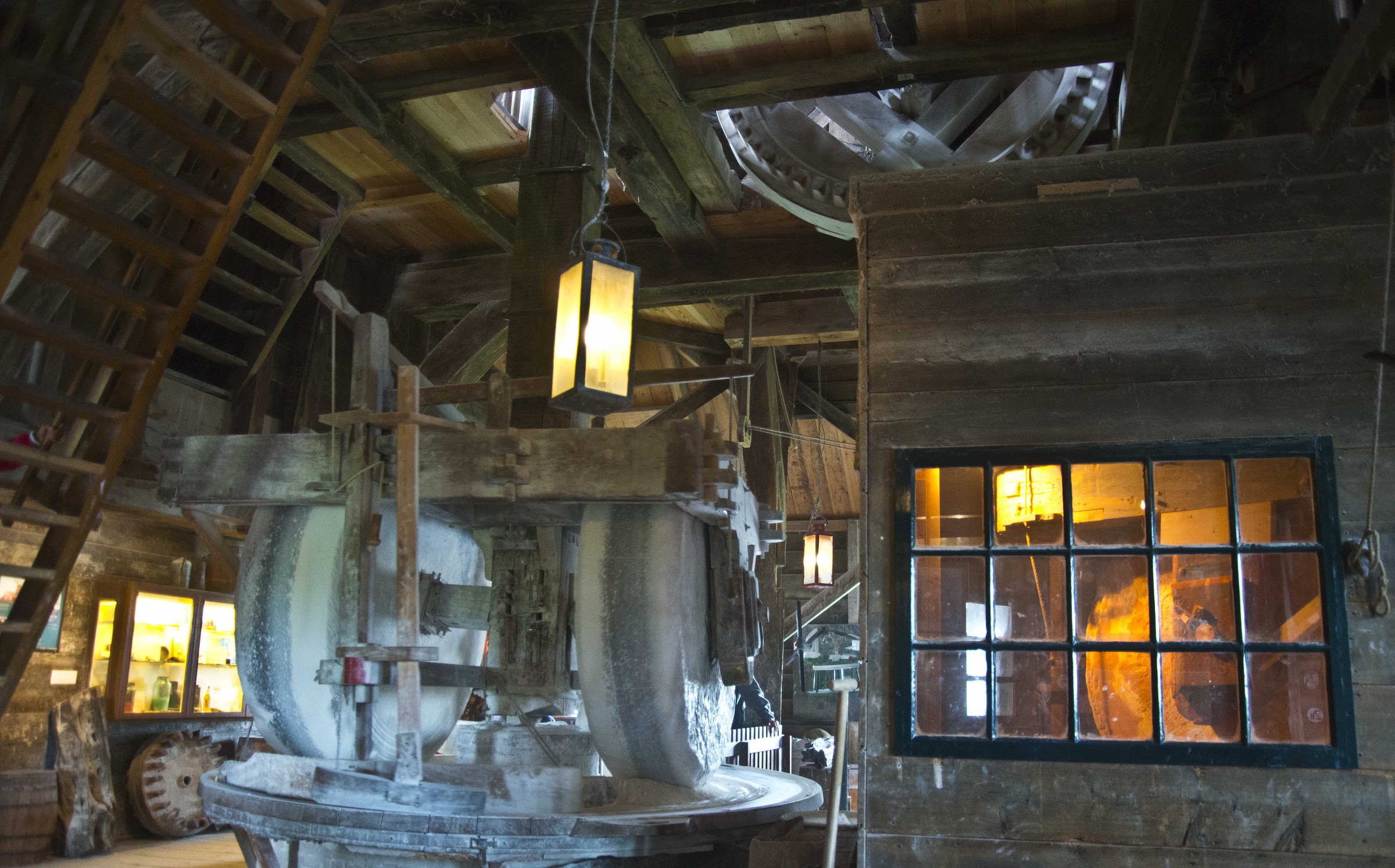 Inside a windmill