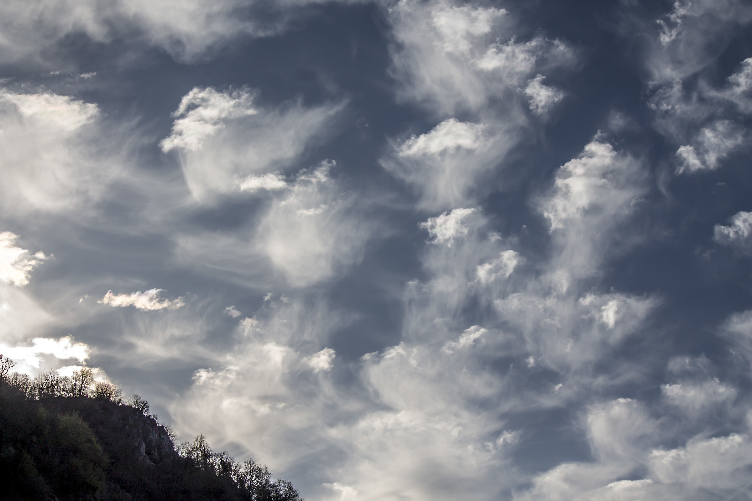 Sky of white painted