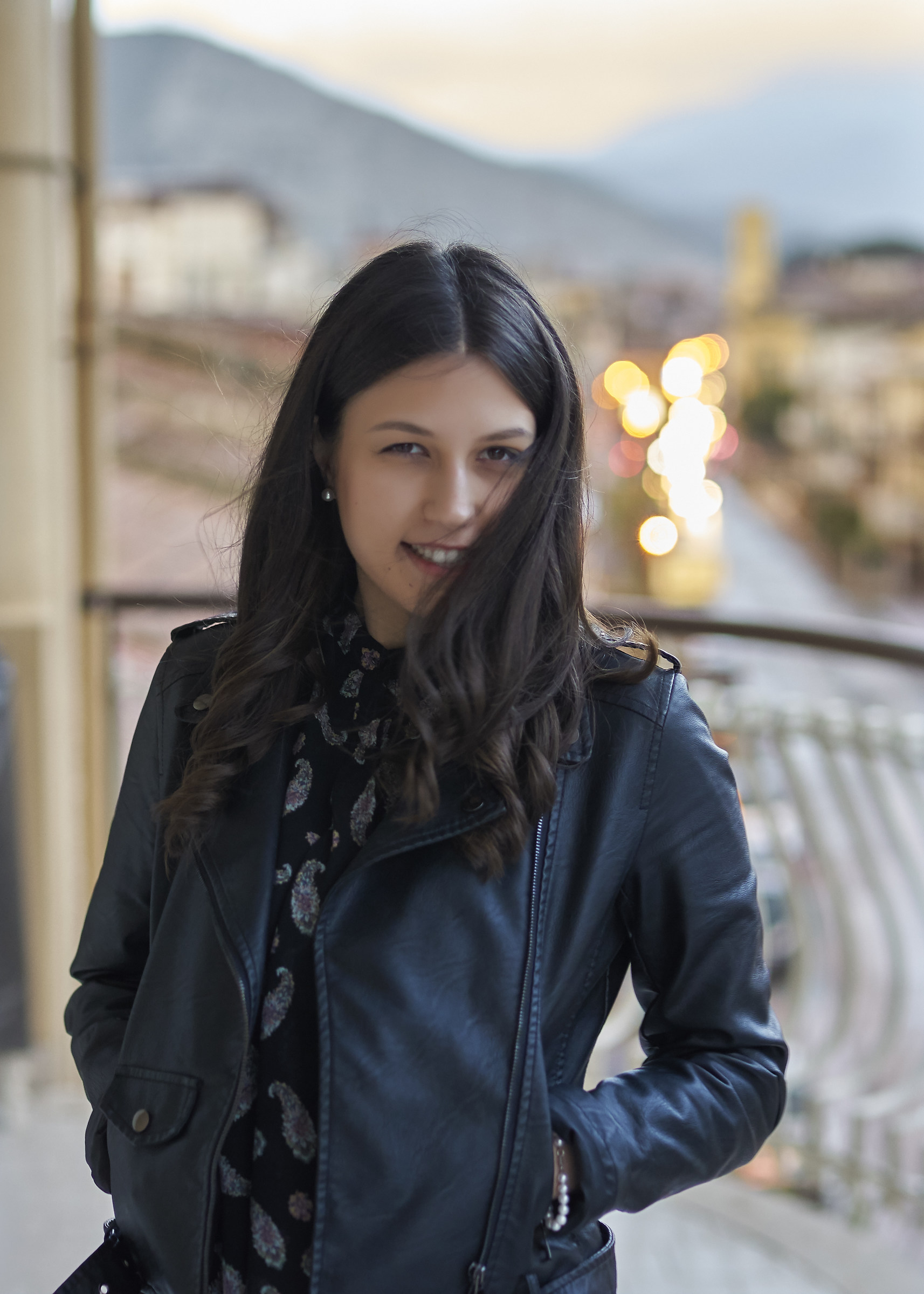 On a cloudy afternoon.