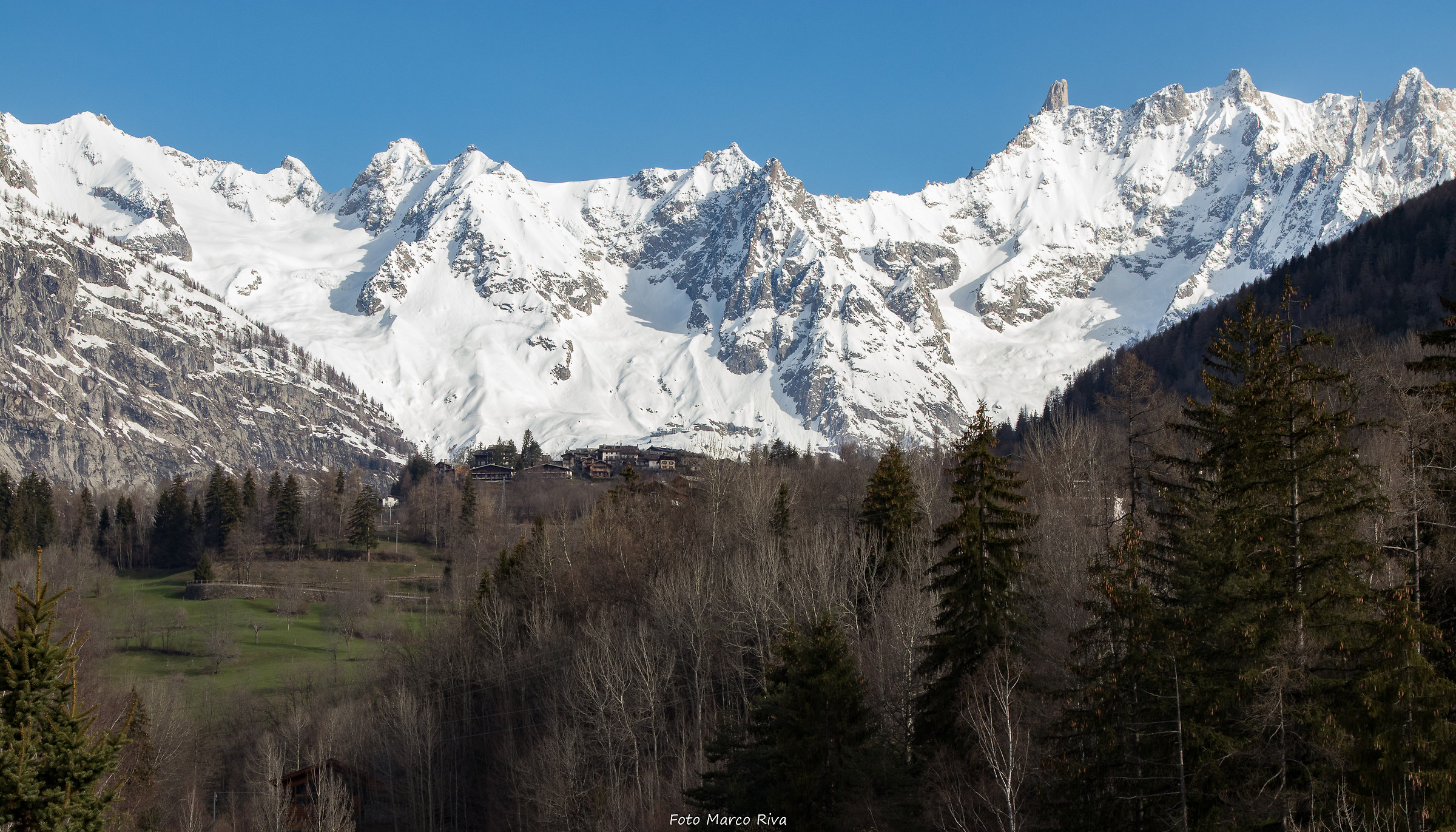 Vista del Monte Bianco