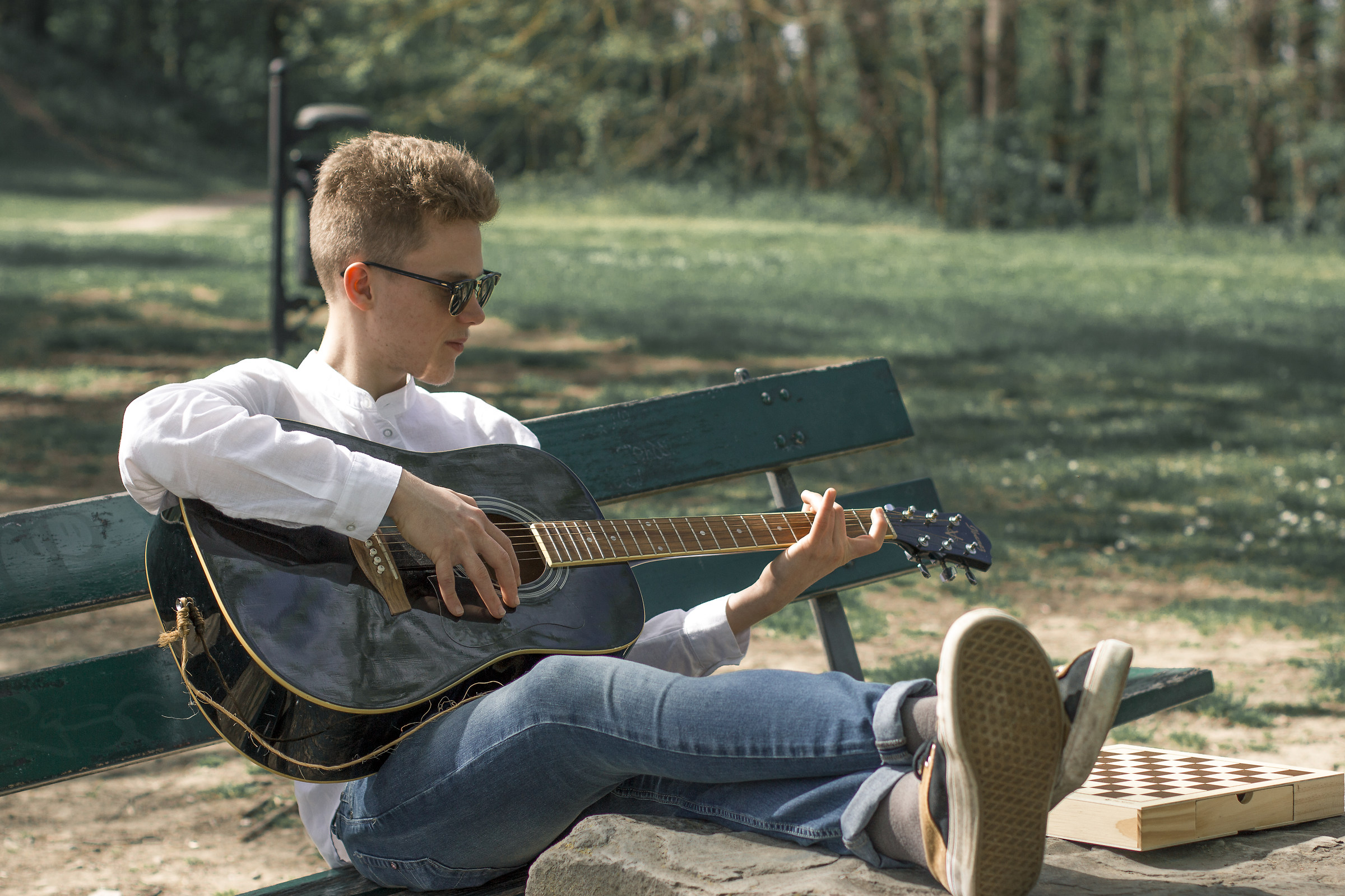 relax on a sunny day