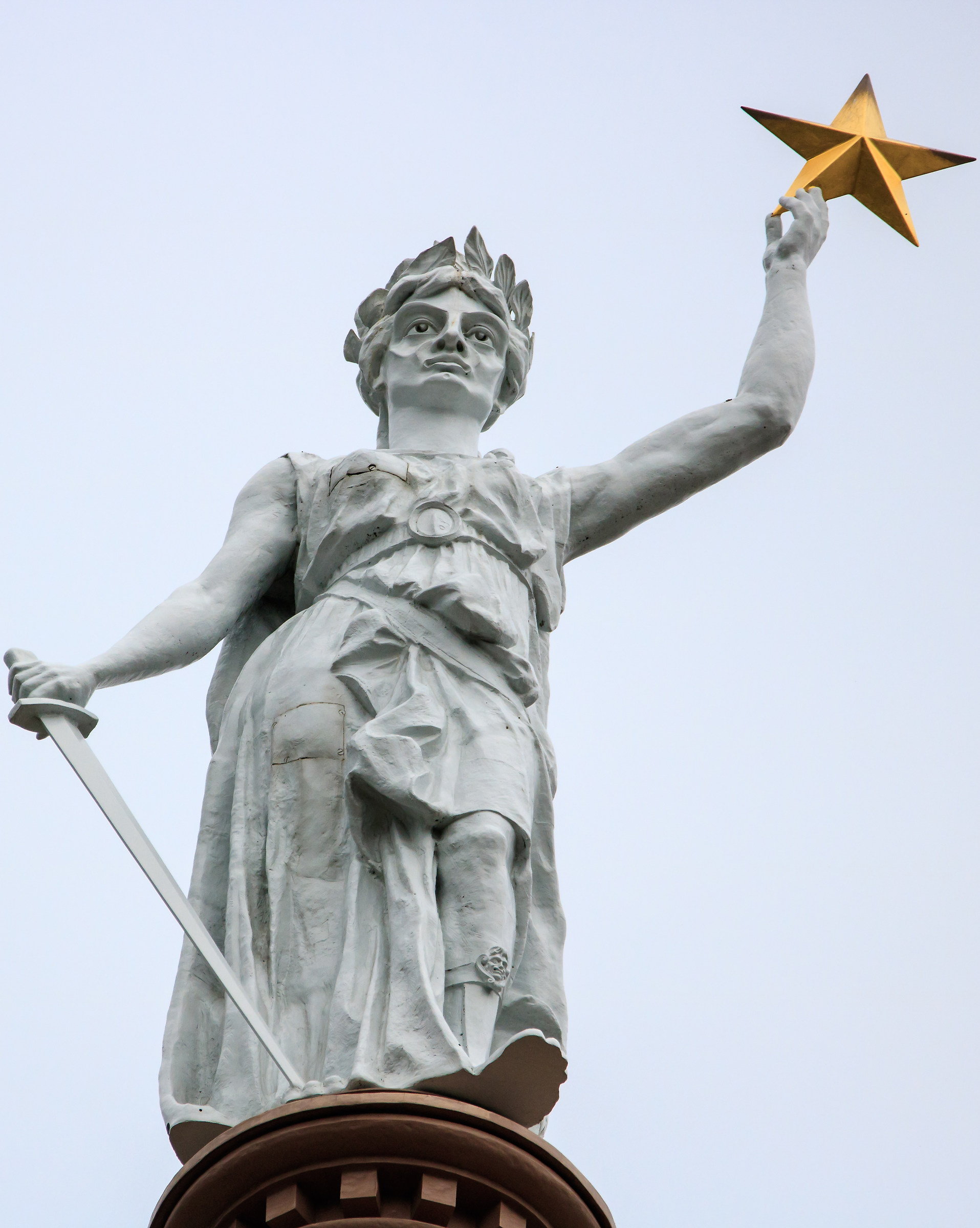 Ma'am Texas in cima Campidoglio di Austin (Texas).