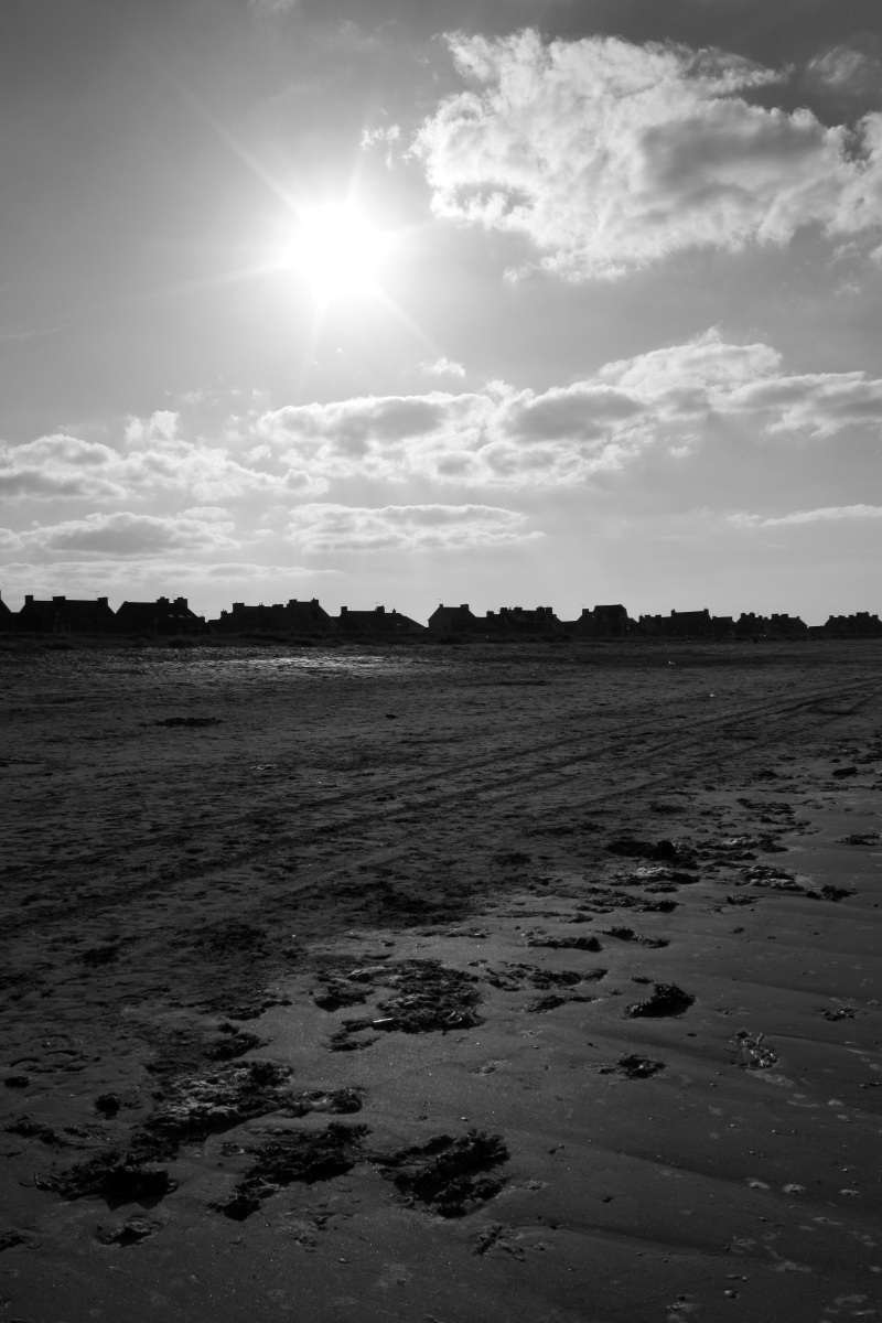 Spiaggia in controluce