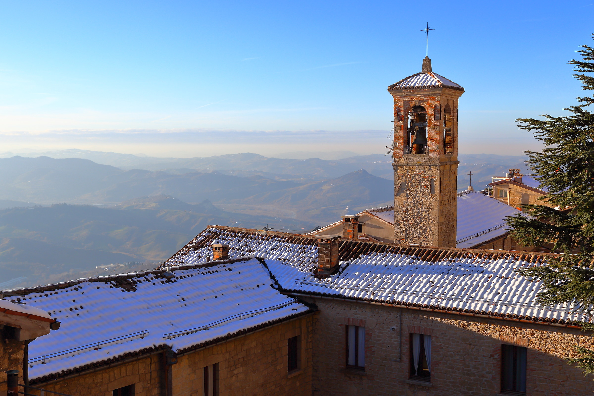 Last light on Mount Titano