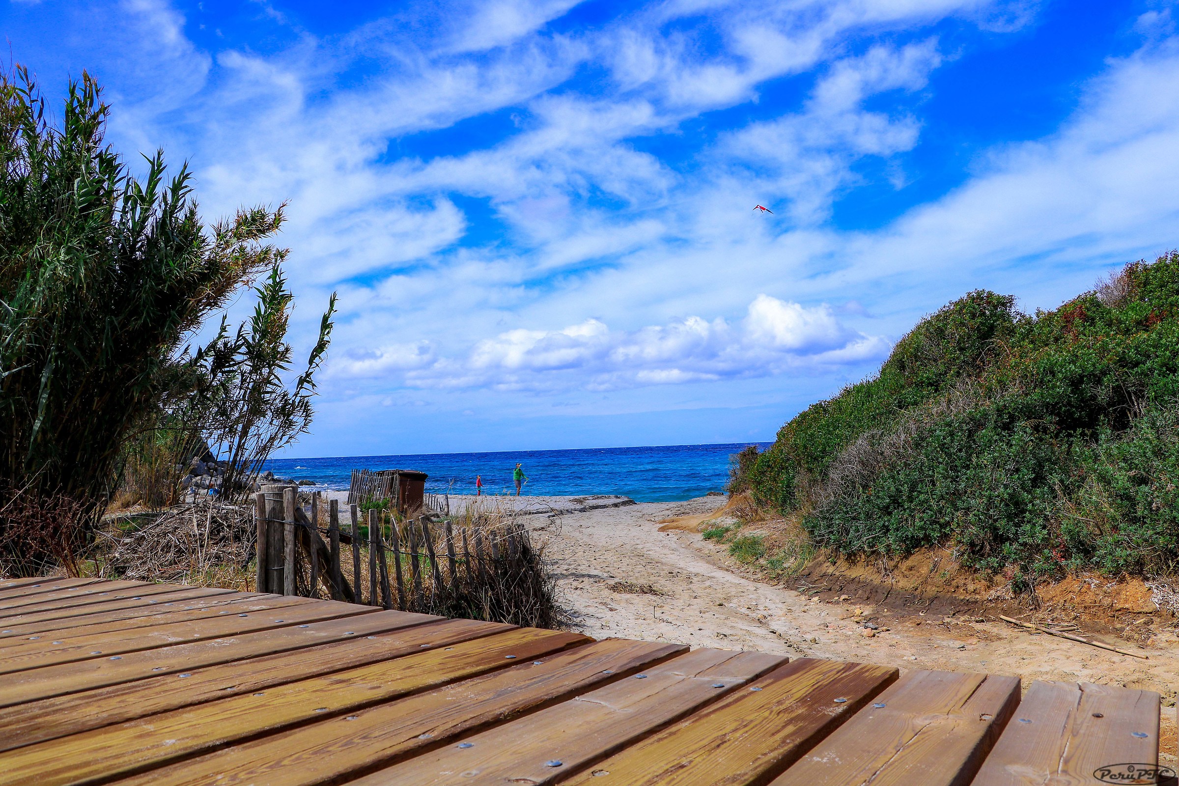 Il molo sulla spiaggia