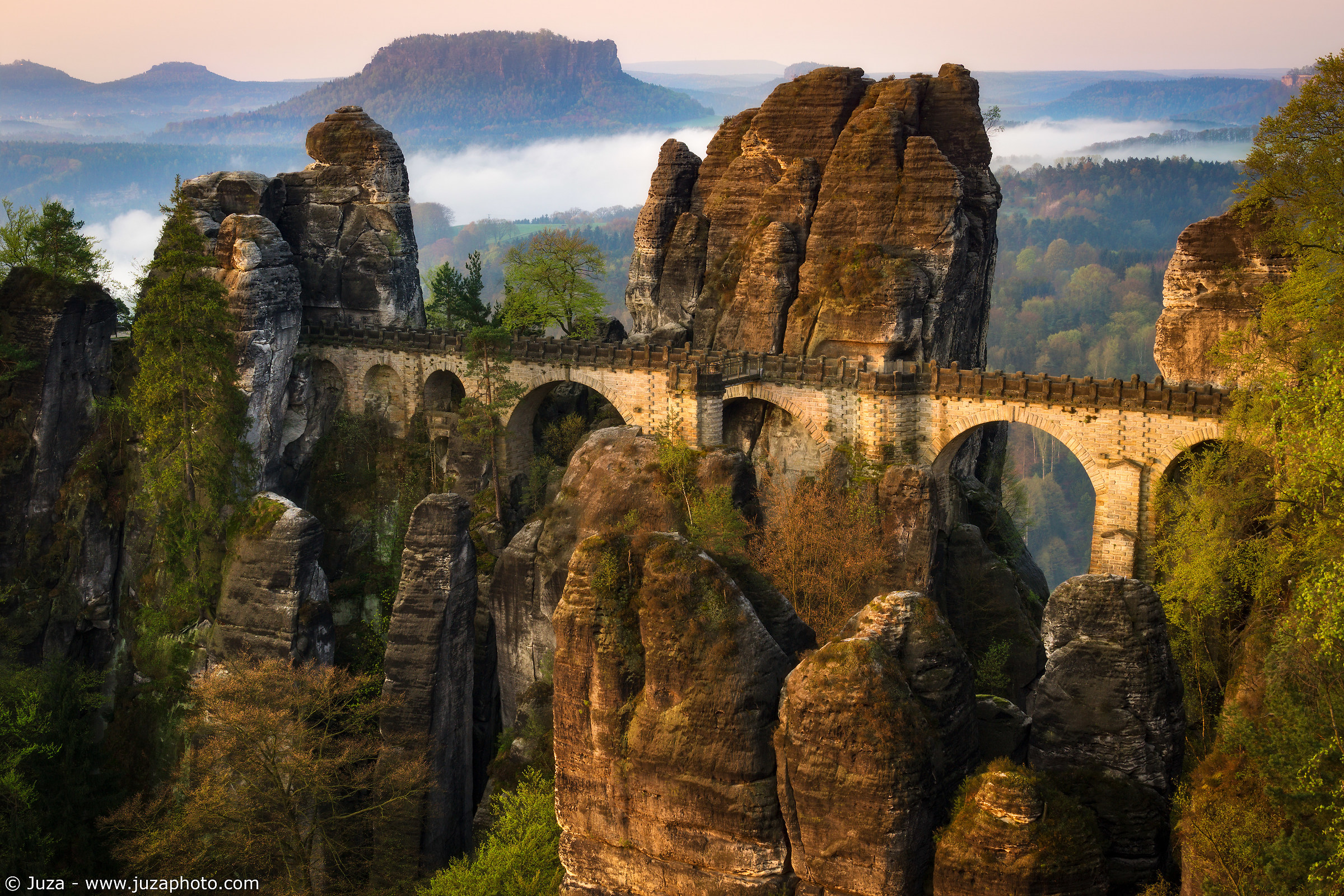 The rocks and the Bastei bridge