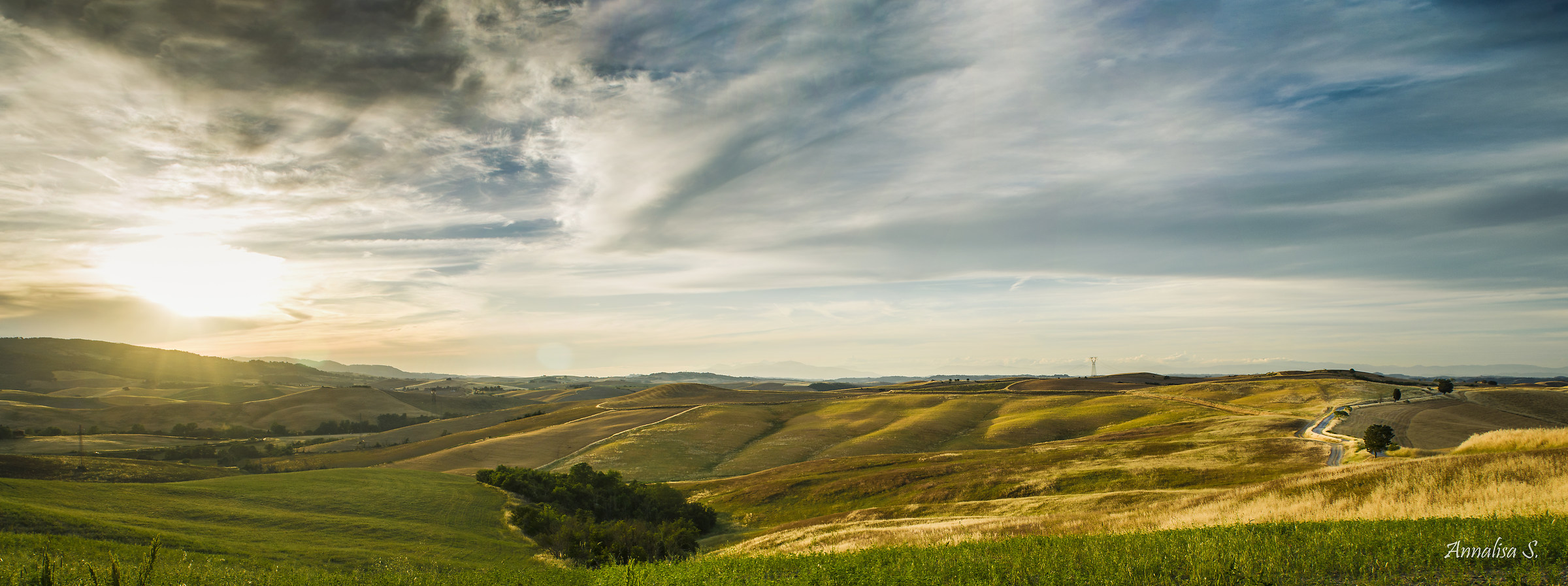 View of the Tuscan countryside