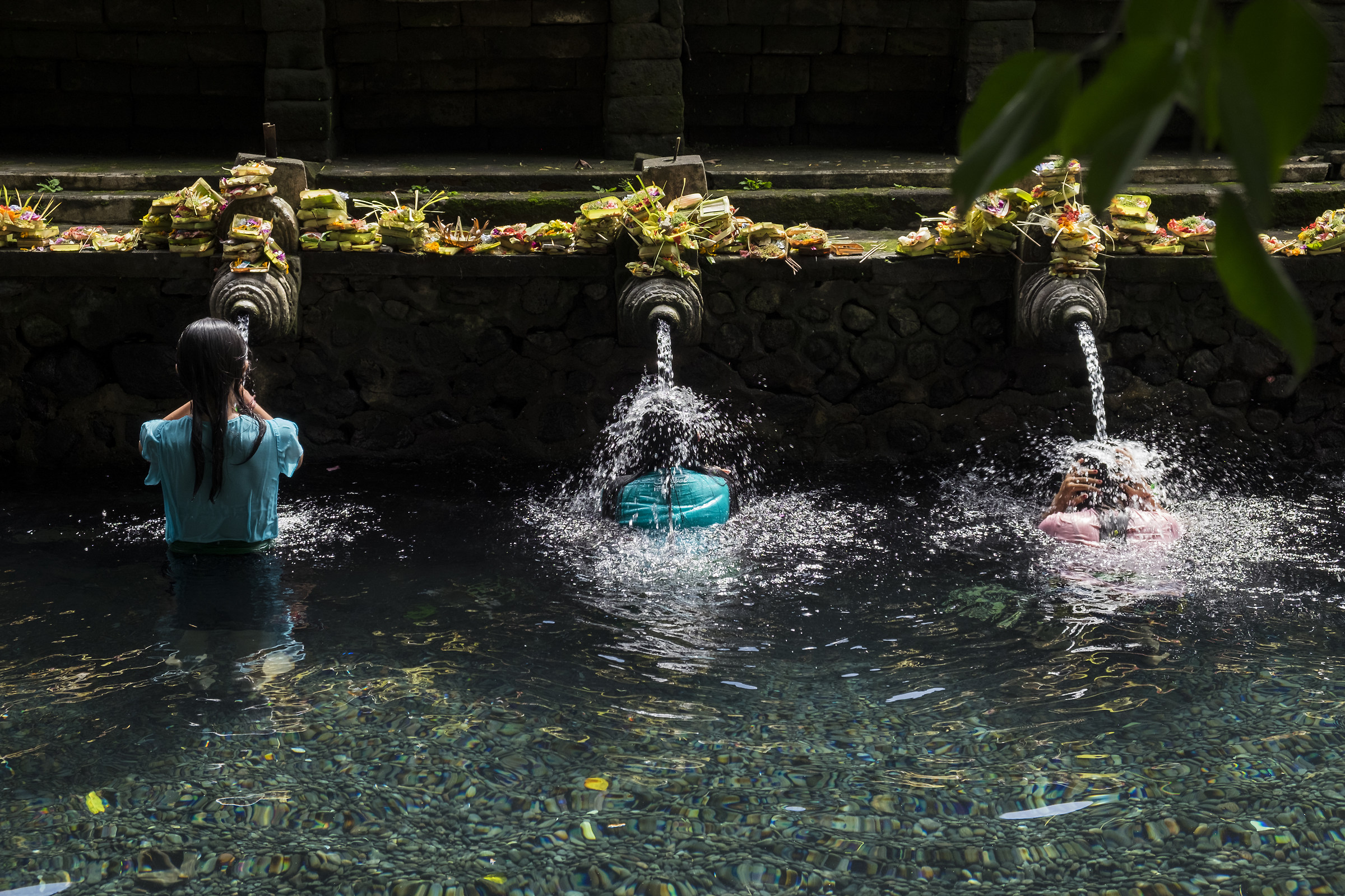 Purification ritual at Tirta Empul Temple