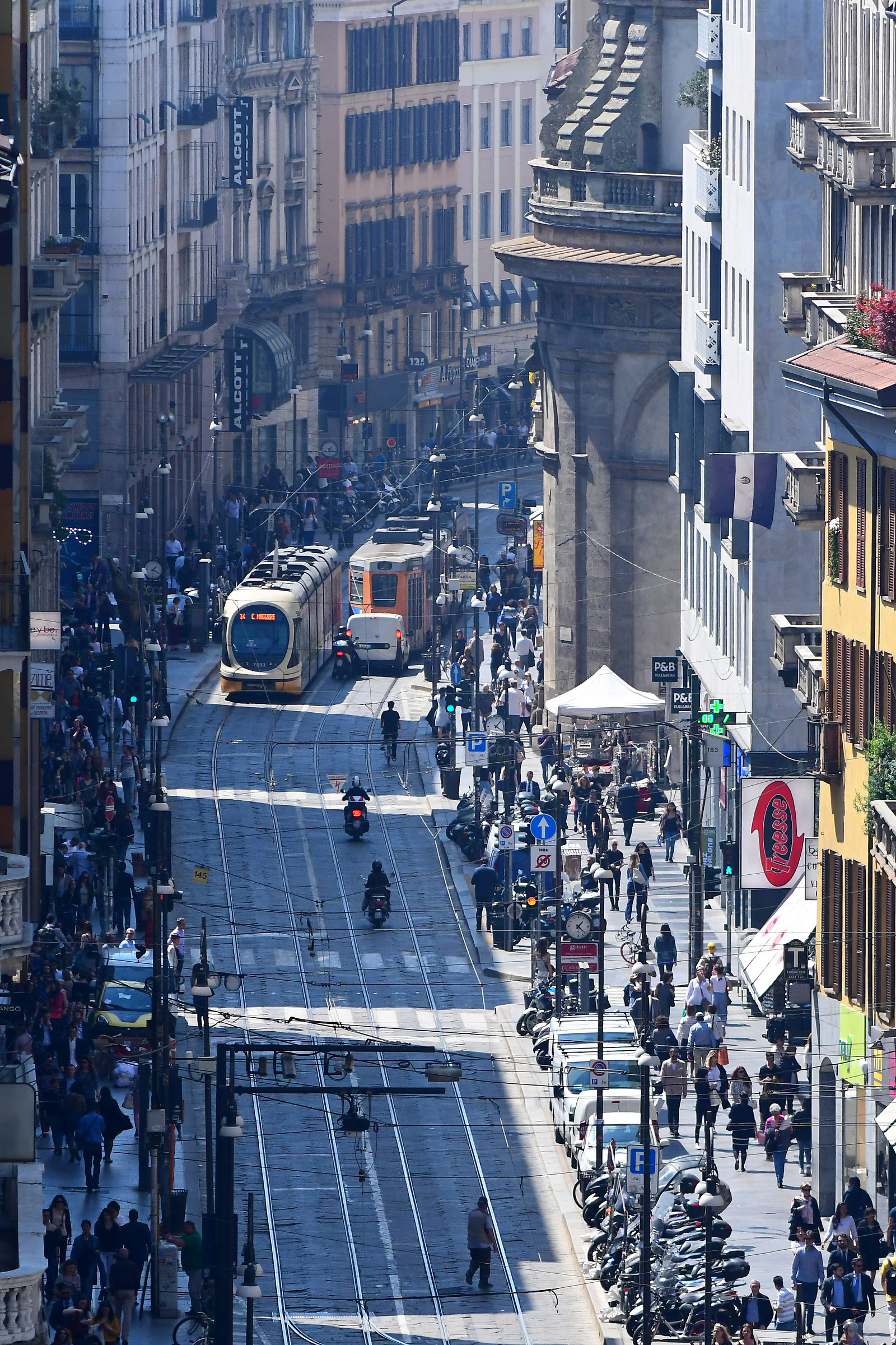 Dal tetto della Galleria Vittorio Emanuele di Milano