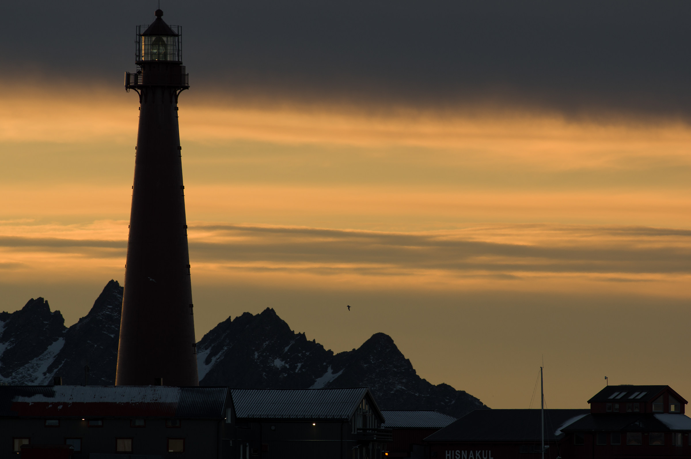 Tramonto al faro di Andenes