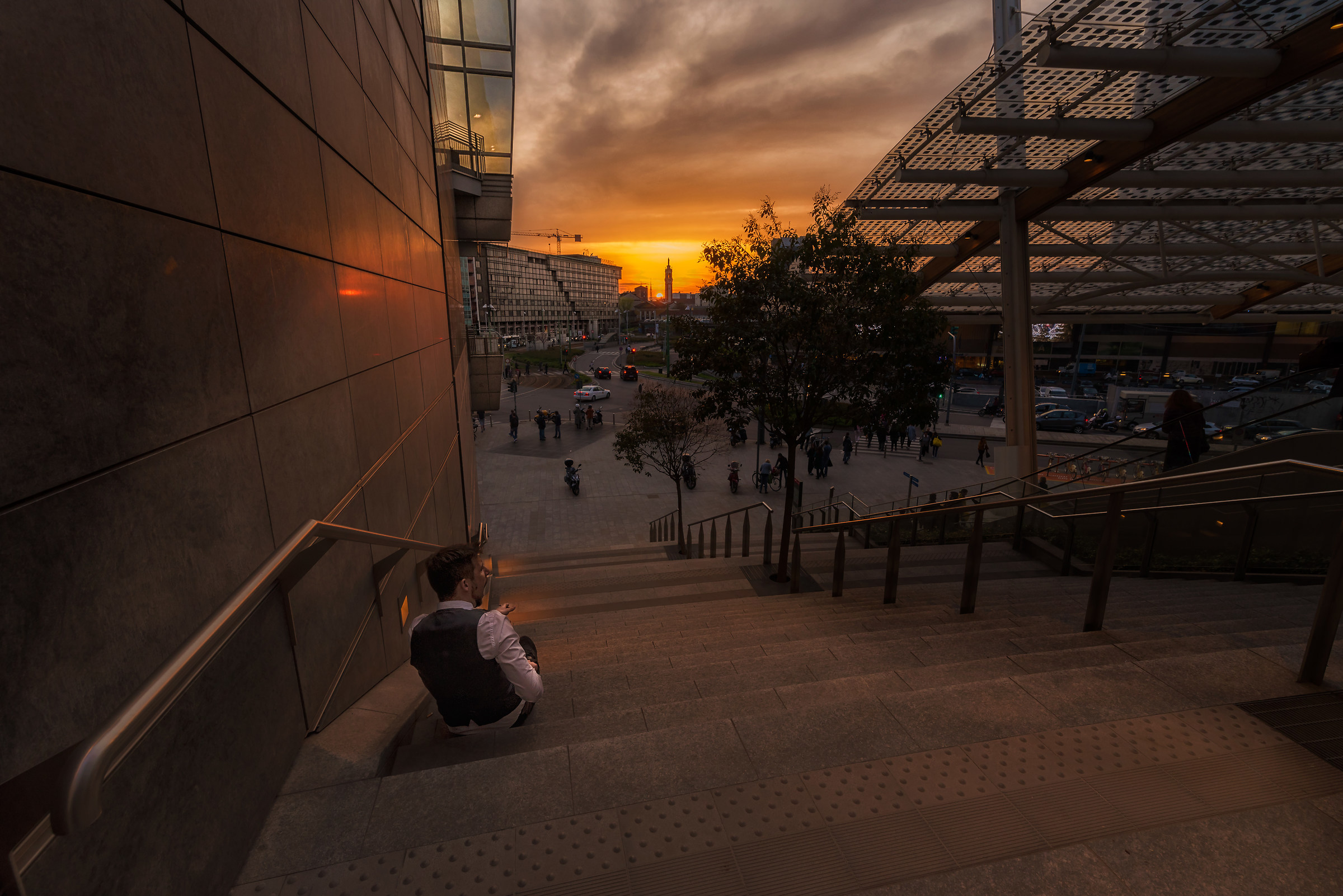 Milan sunset