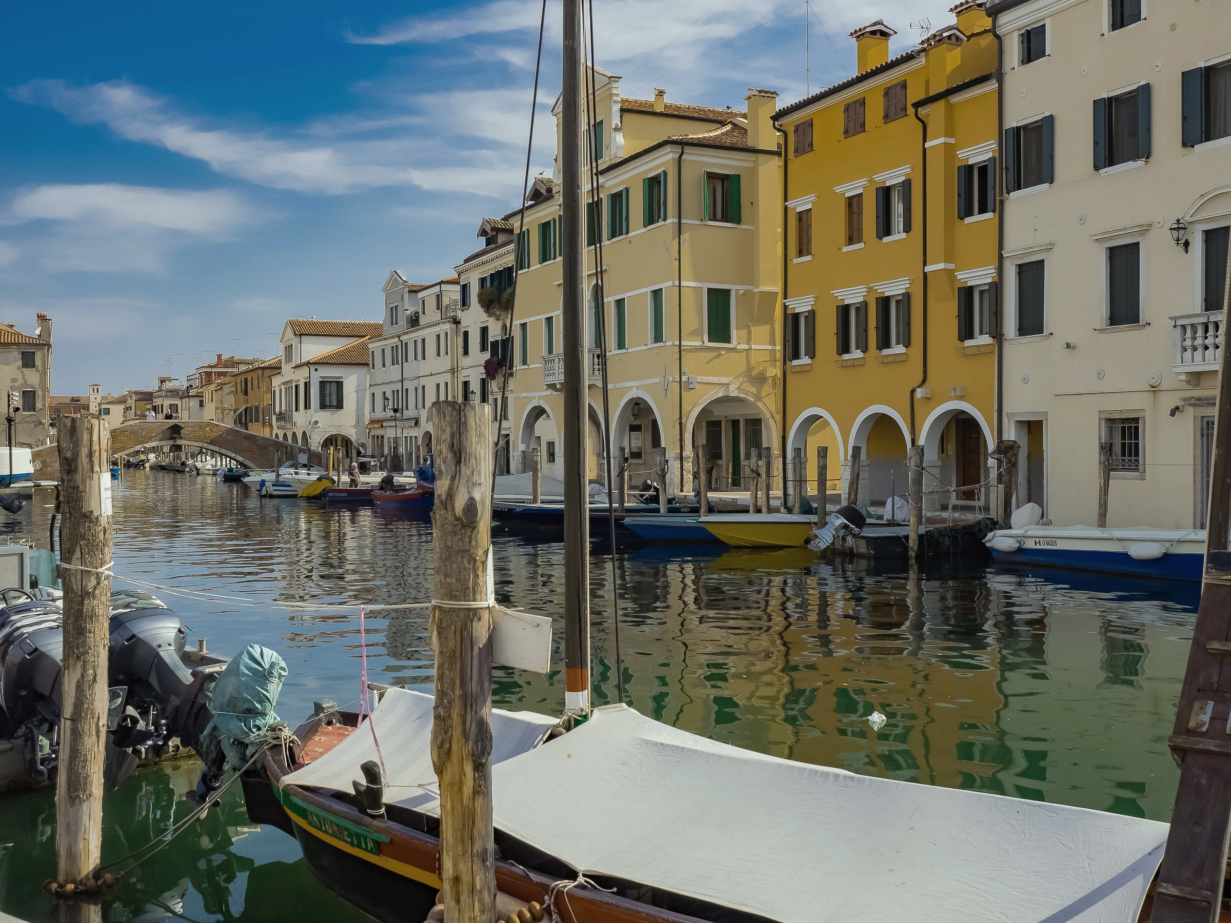 veduta sul canale di chioggia