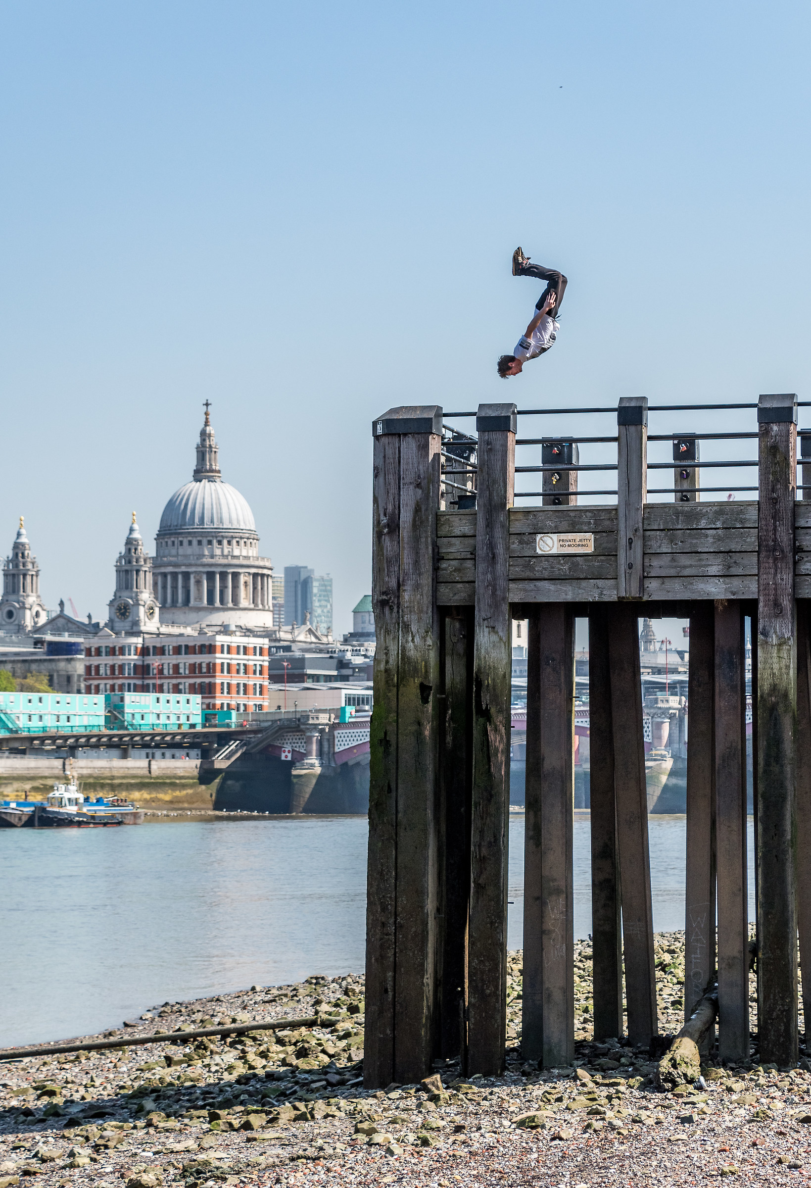 High Above The Thames Beach