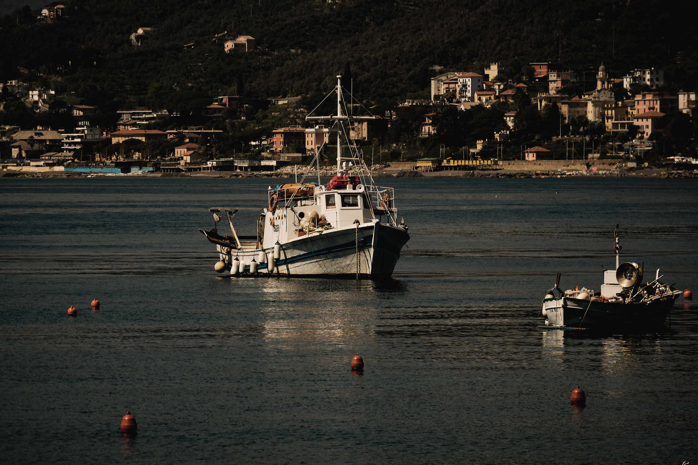 Bonaccia al tramonto