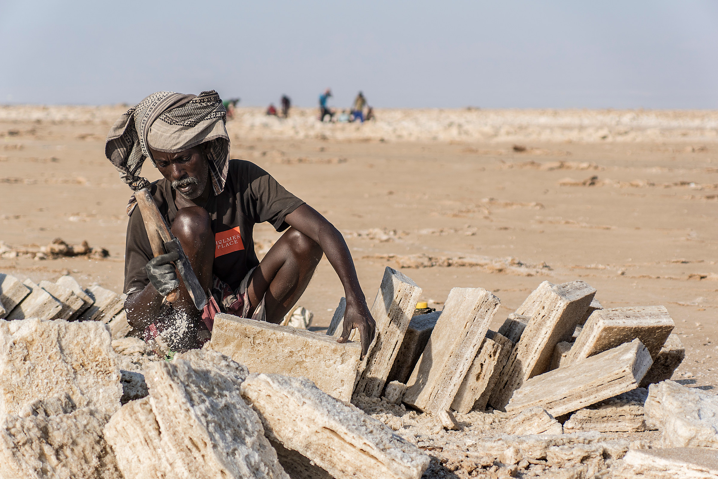 Lavoratori della piana del sale - Dancalia