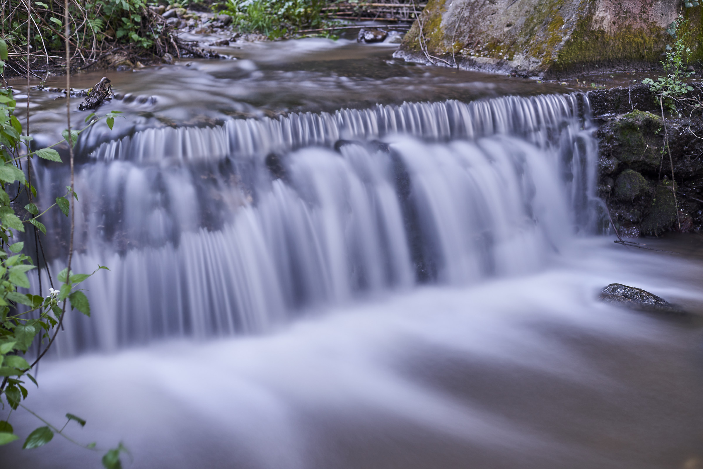 Waterfall at dusk