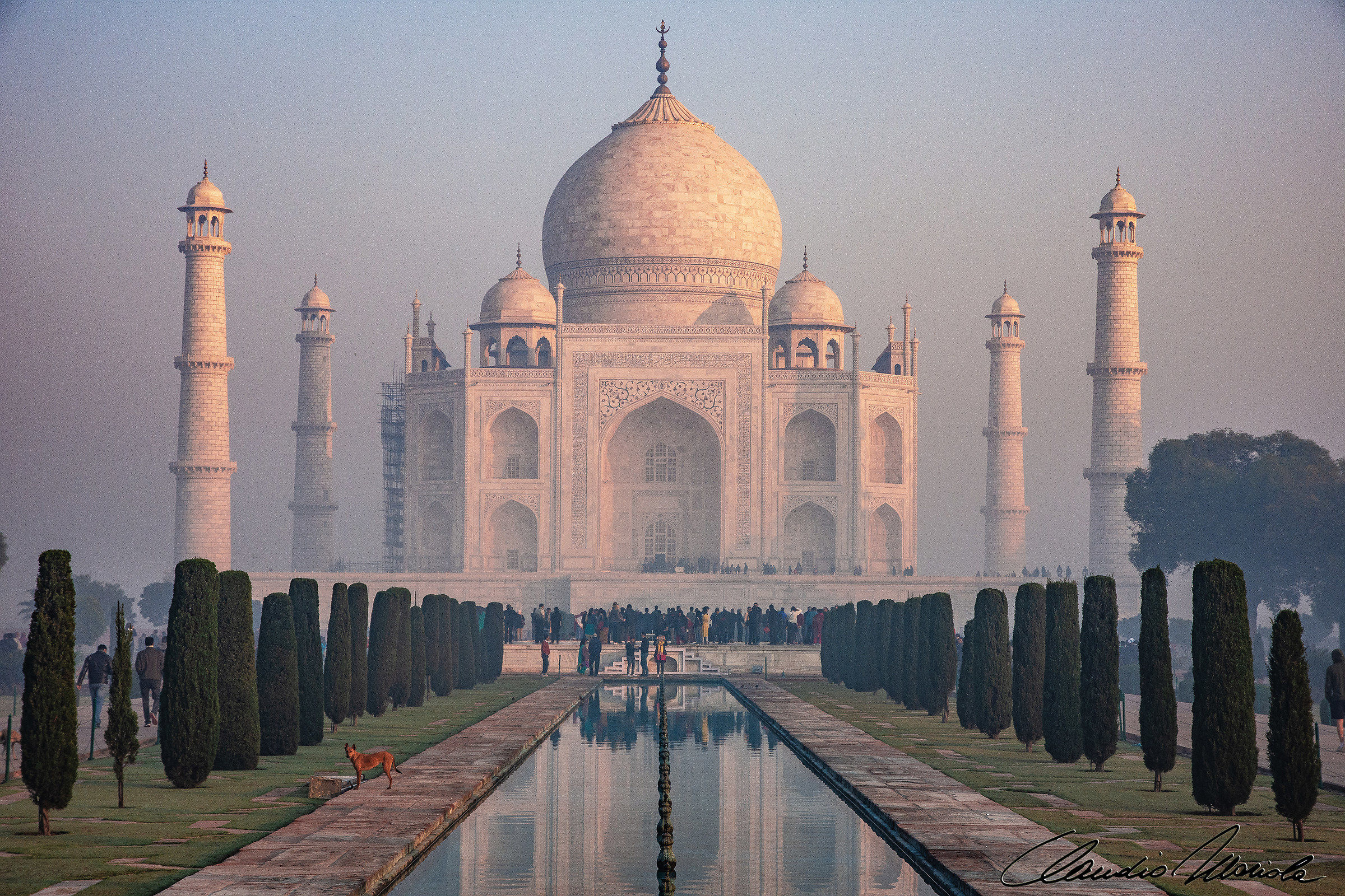 Early morning at Taj Mahal
