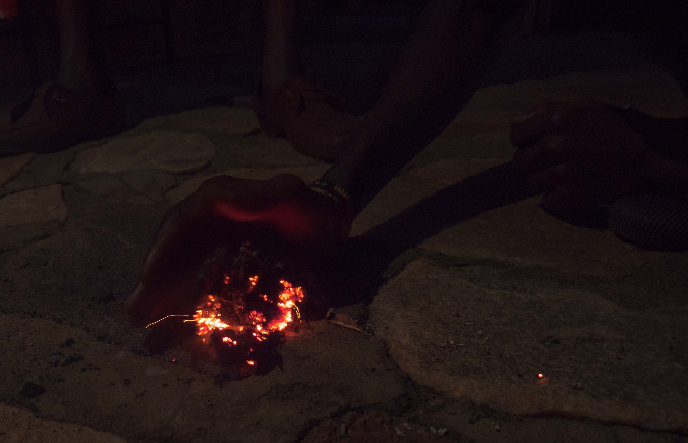 Light a fire in the Maasai Mara