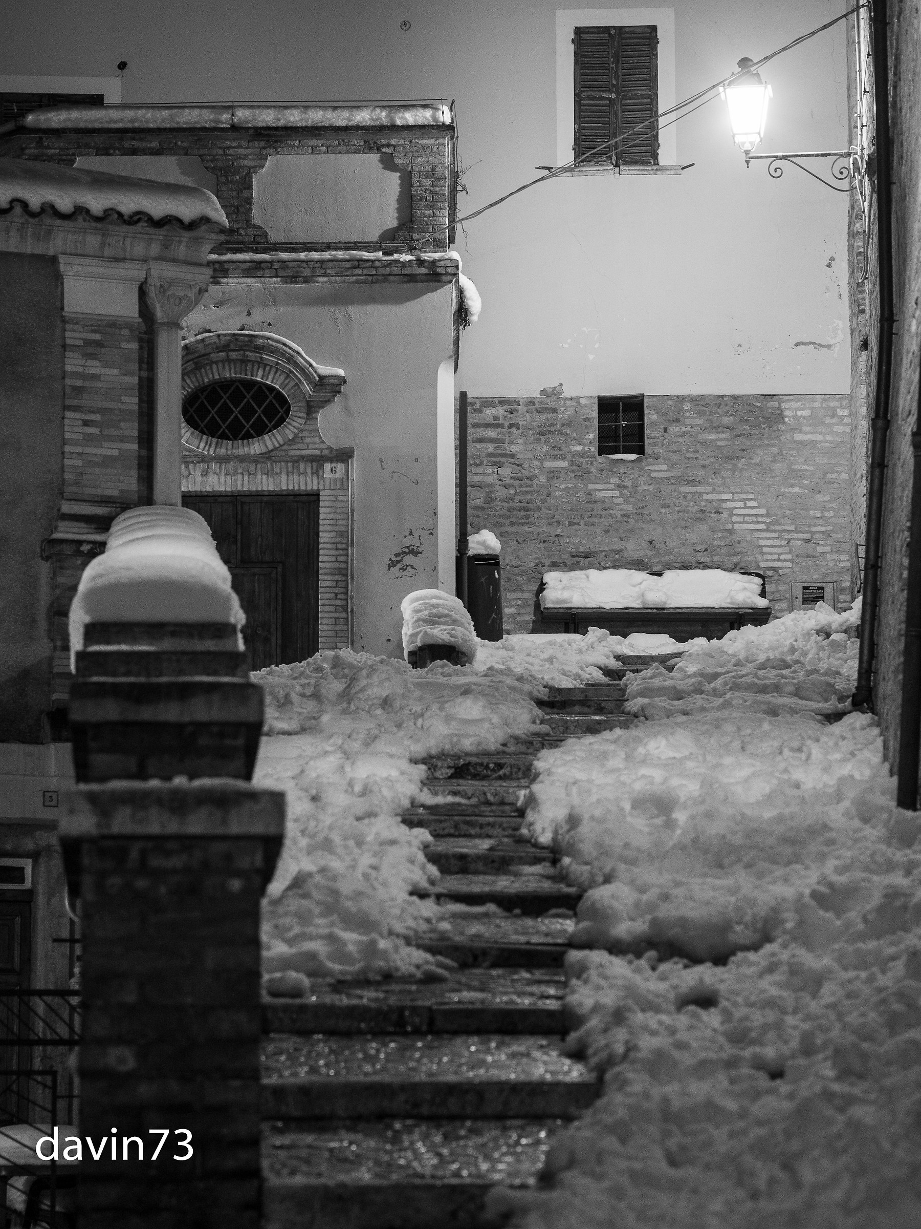 Loreto Aprutino-San Pietro Climb snow-capped