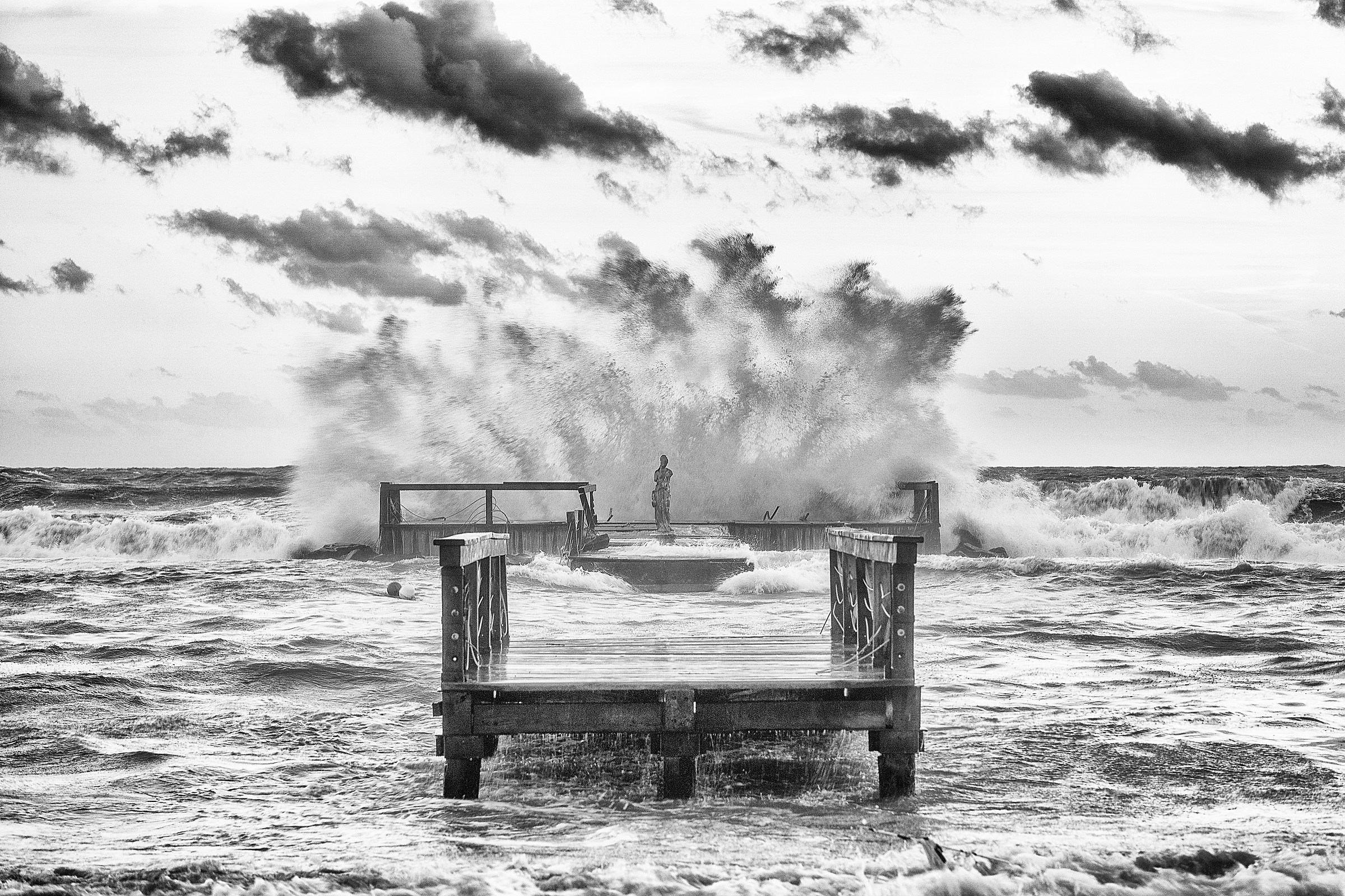 Stormy Jetty