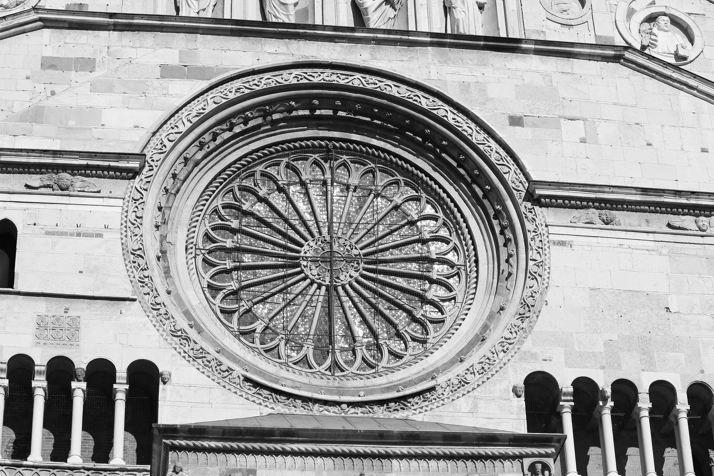 Detail of the duomo of Cremona