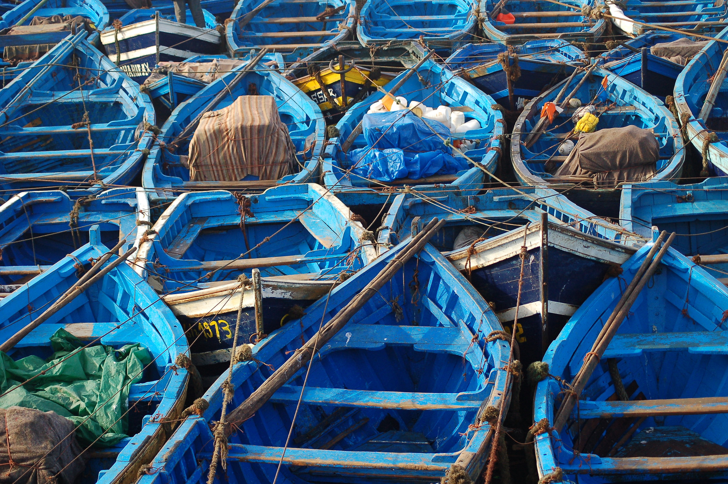 Blue boats