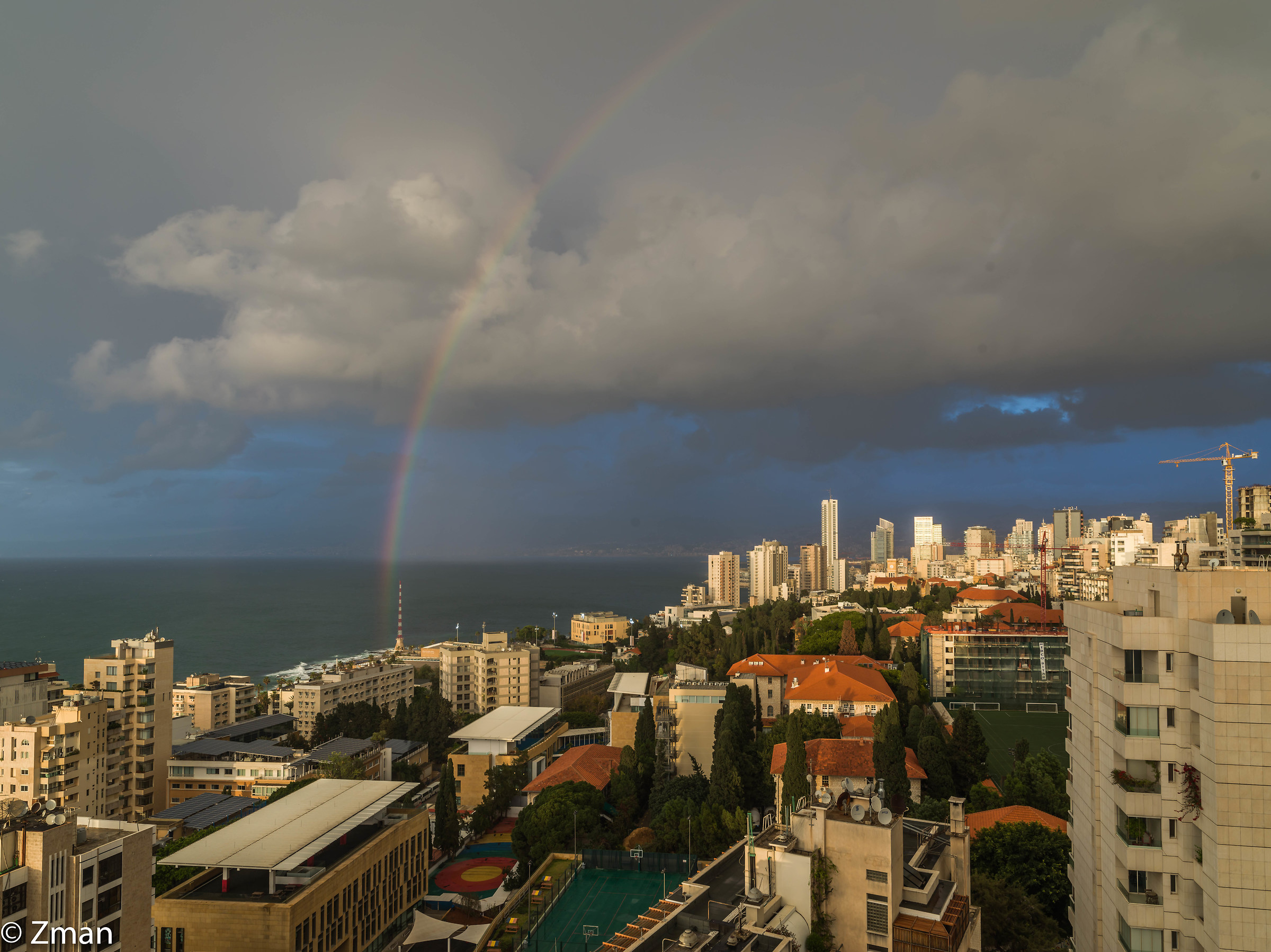 L'arcobaleno e la mia città