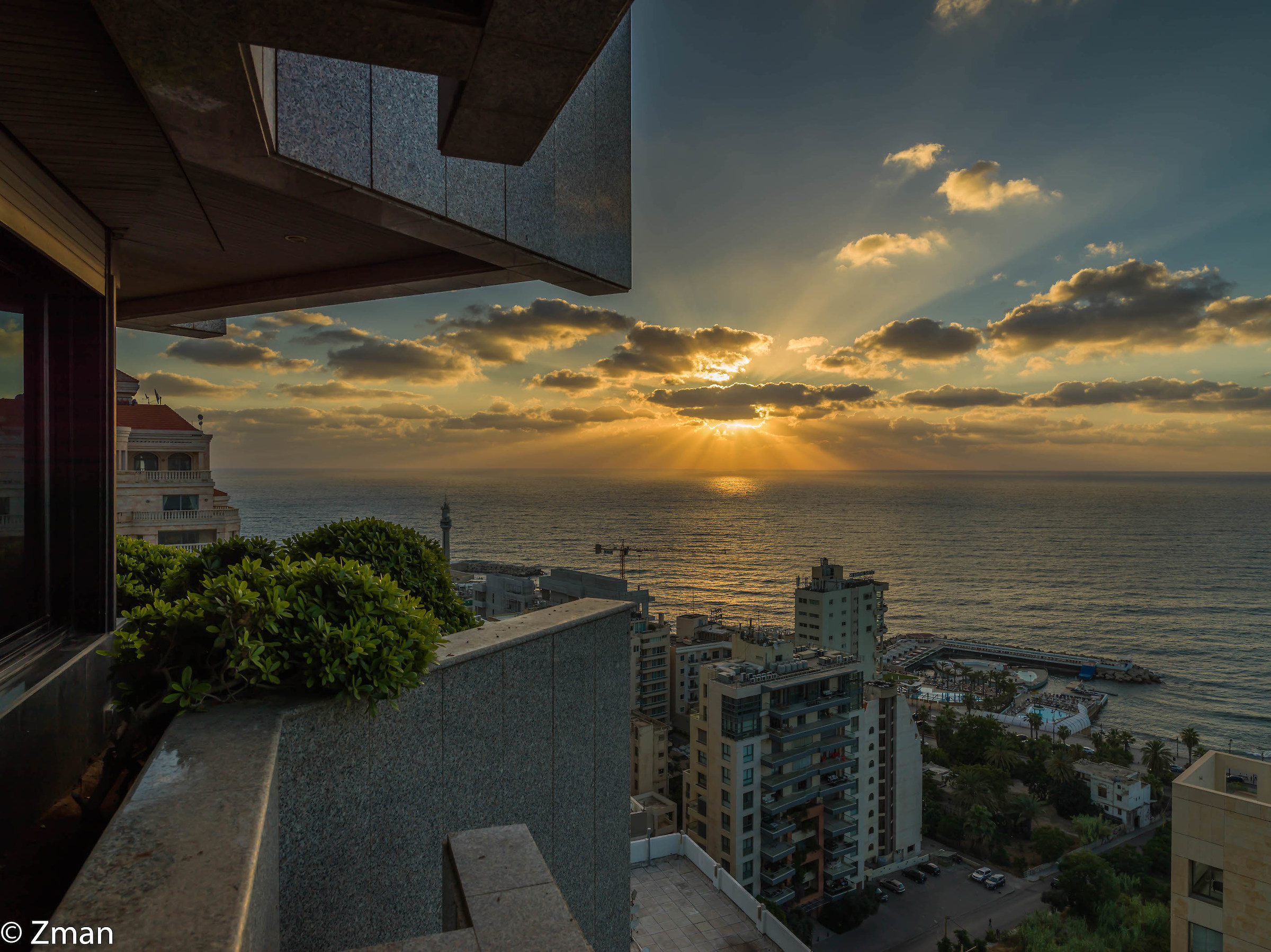 Tramonto dal nostro balcone