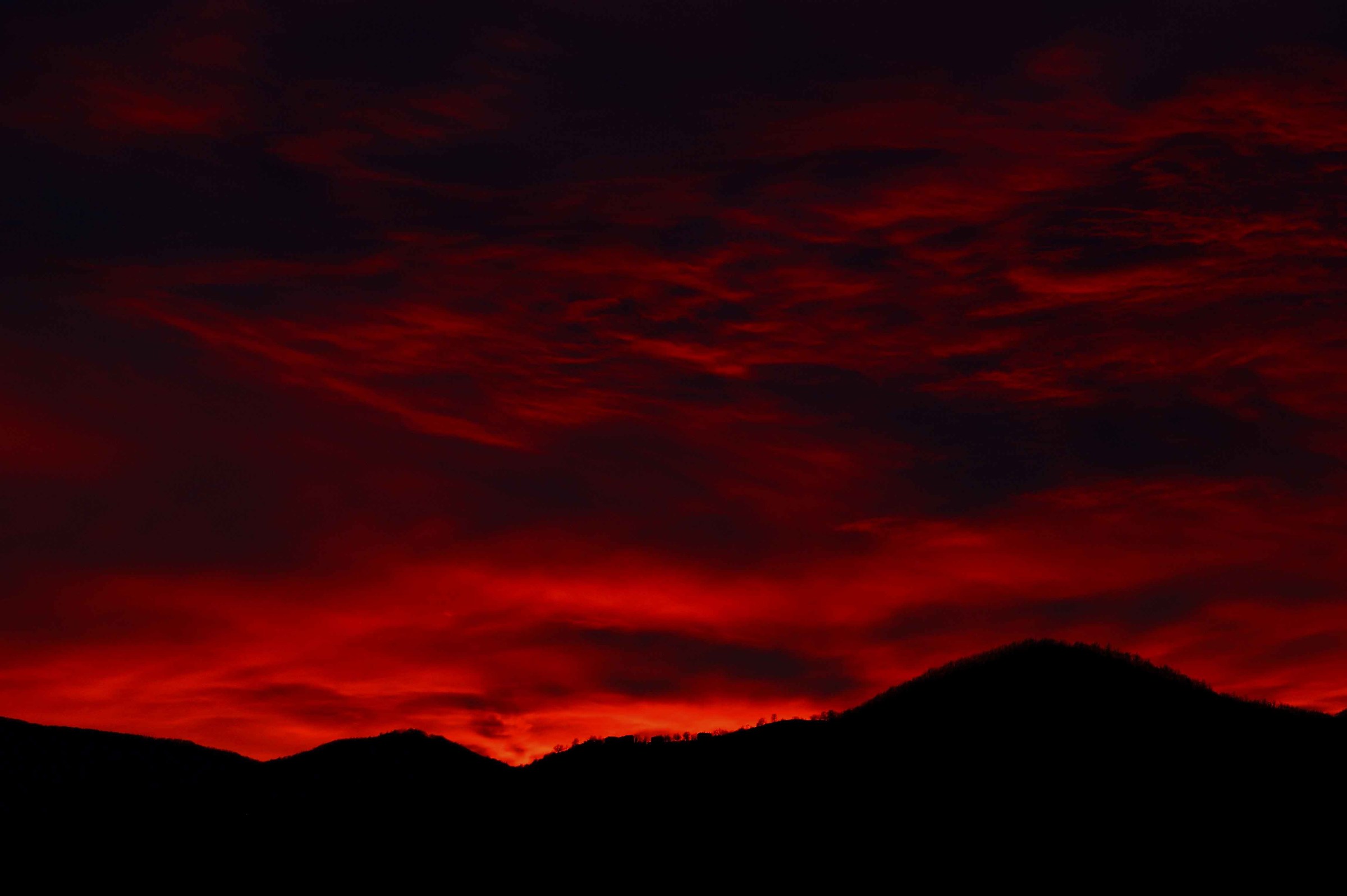 Tramonto nel Montefeltro