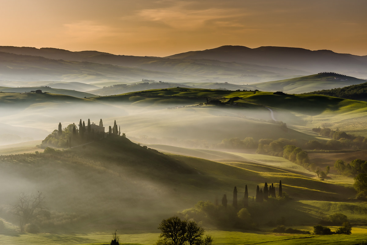 Podere Belvedere all'alba