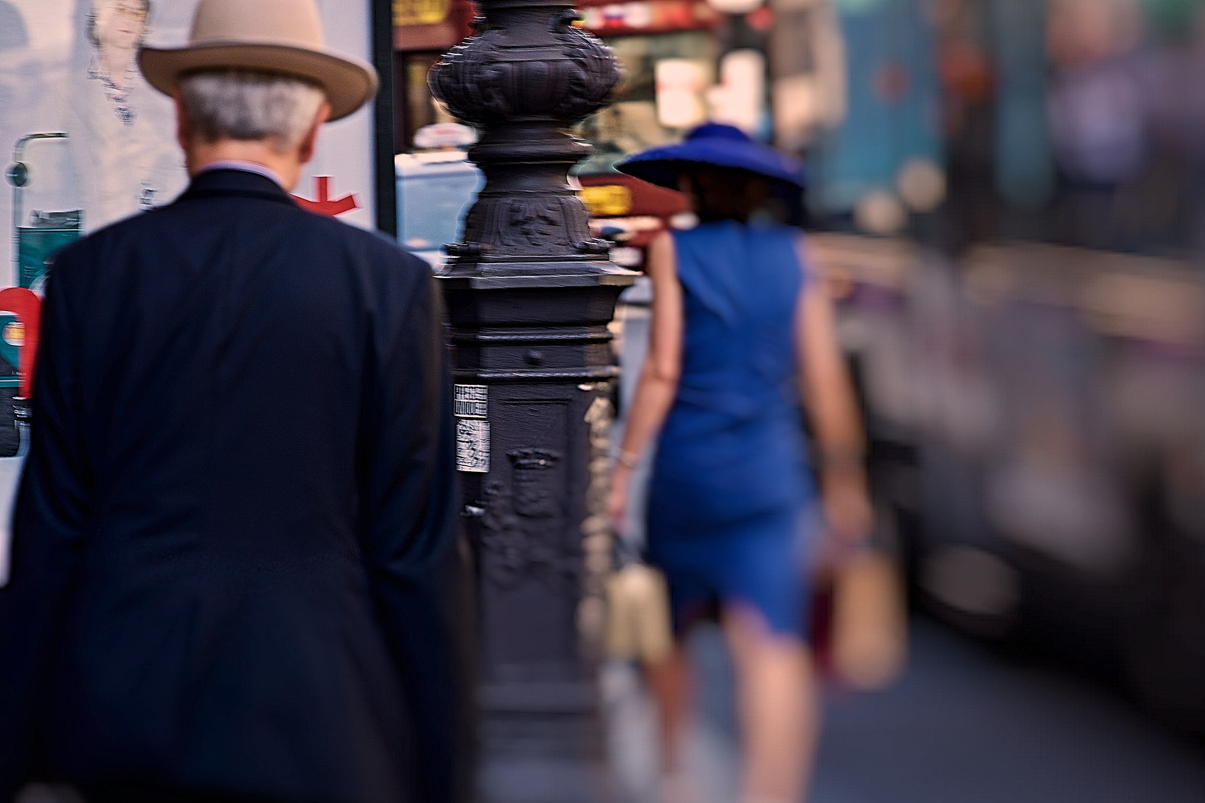 Madame blue et son mari