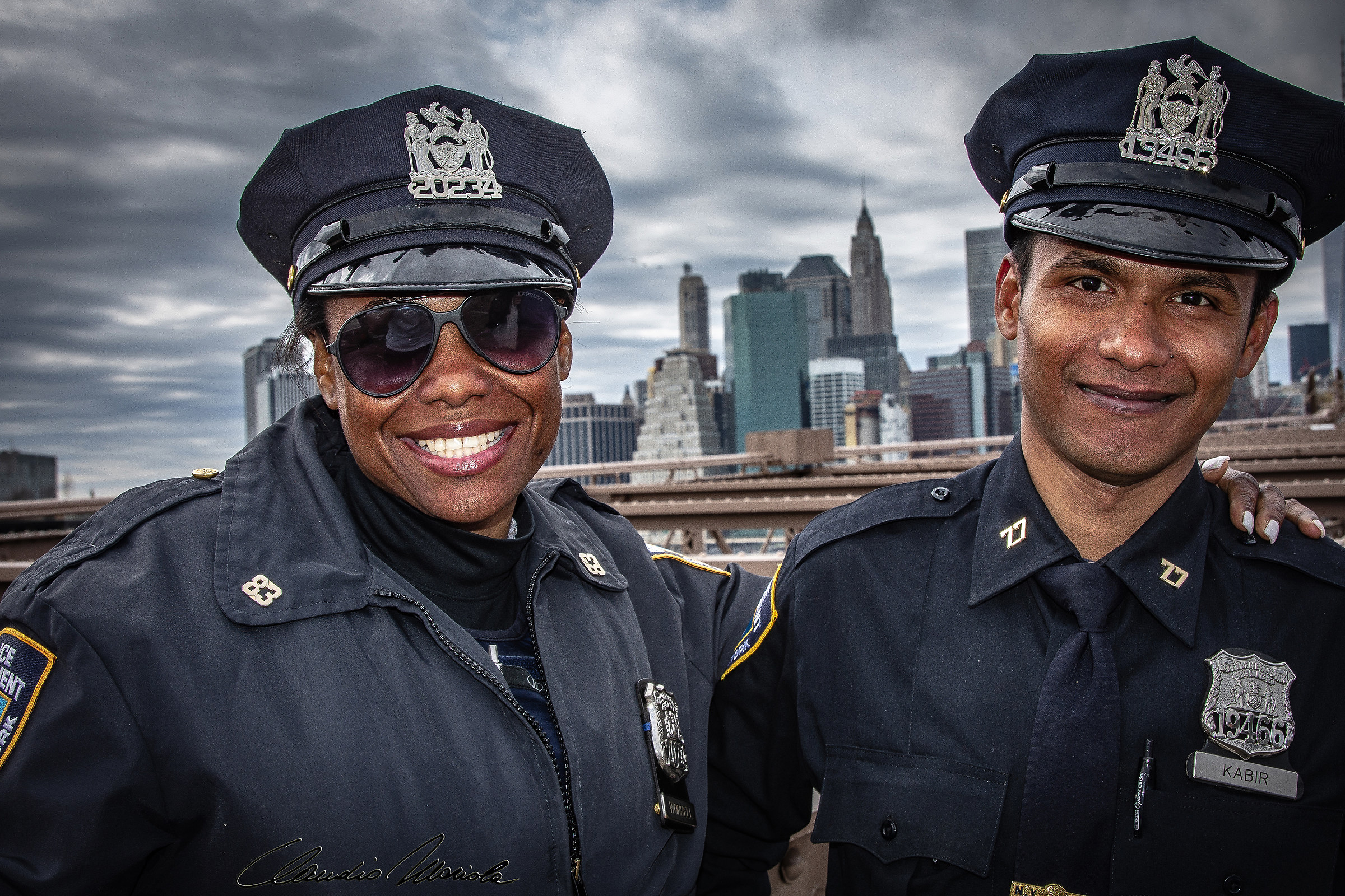 Happy nypd Officers