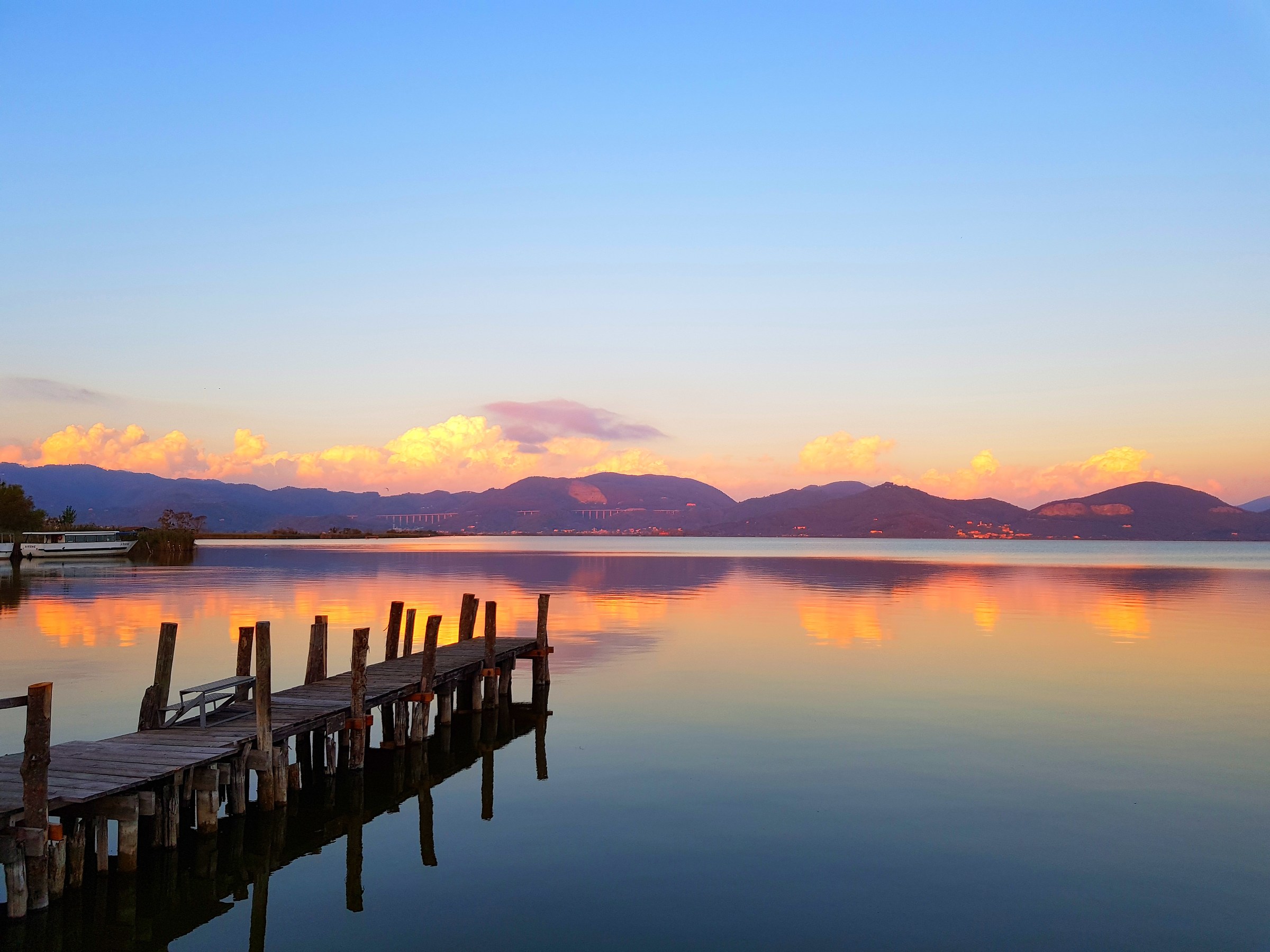 Sunset over the Lake