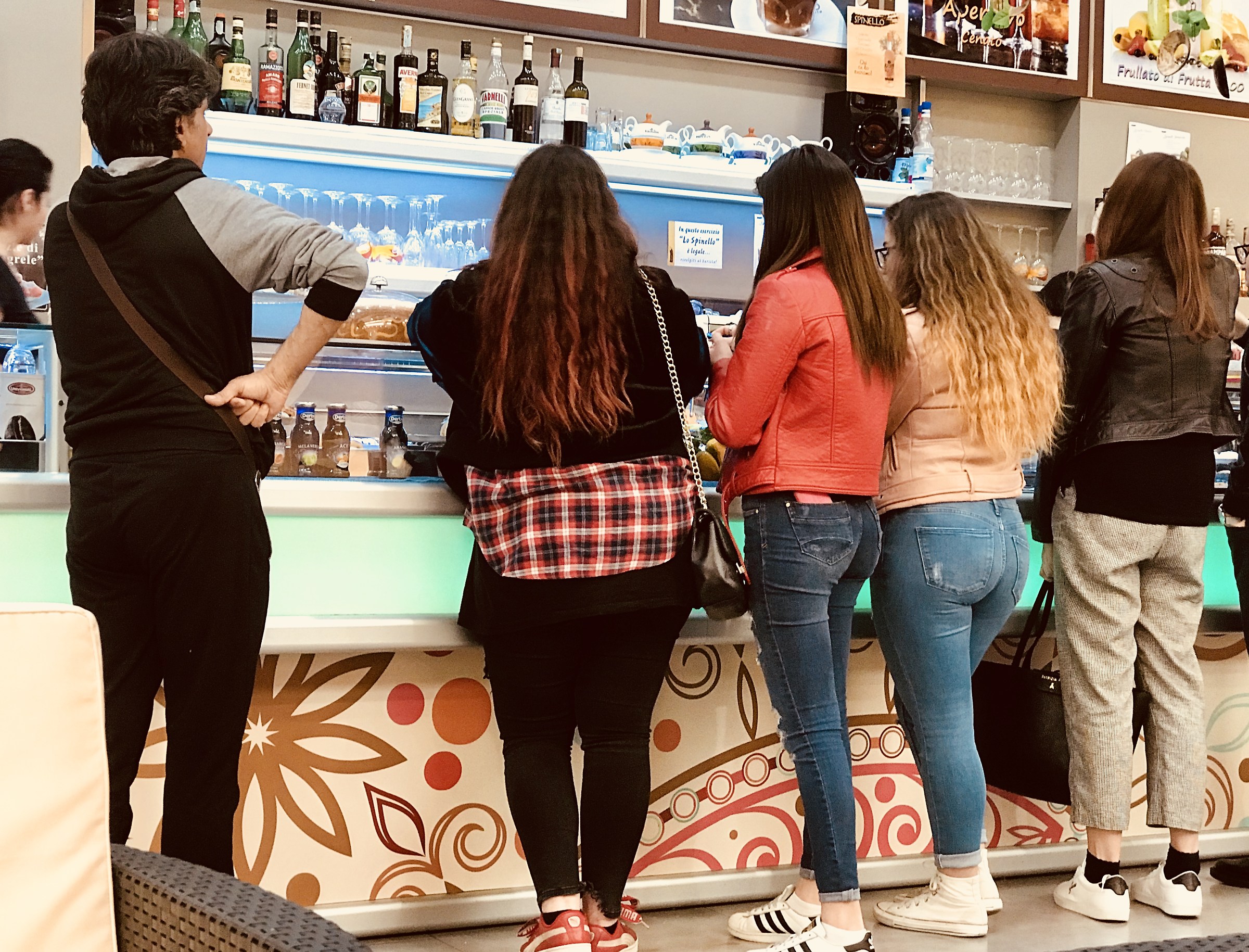 In attesa del mio turno.